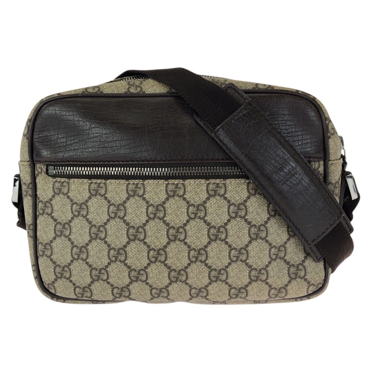 Gucci Gucci Gucci GG Supreme Canvas Leather Shoulder Bag Textile Shoulder Bag 114291 DUTY FREE for USA Size ONE SIZE - 1 Thumbnail