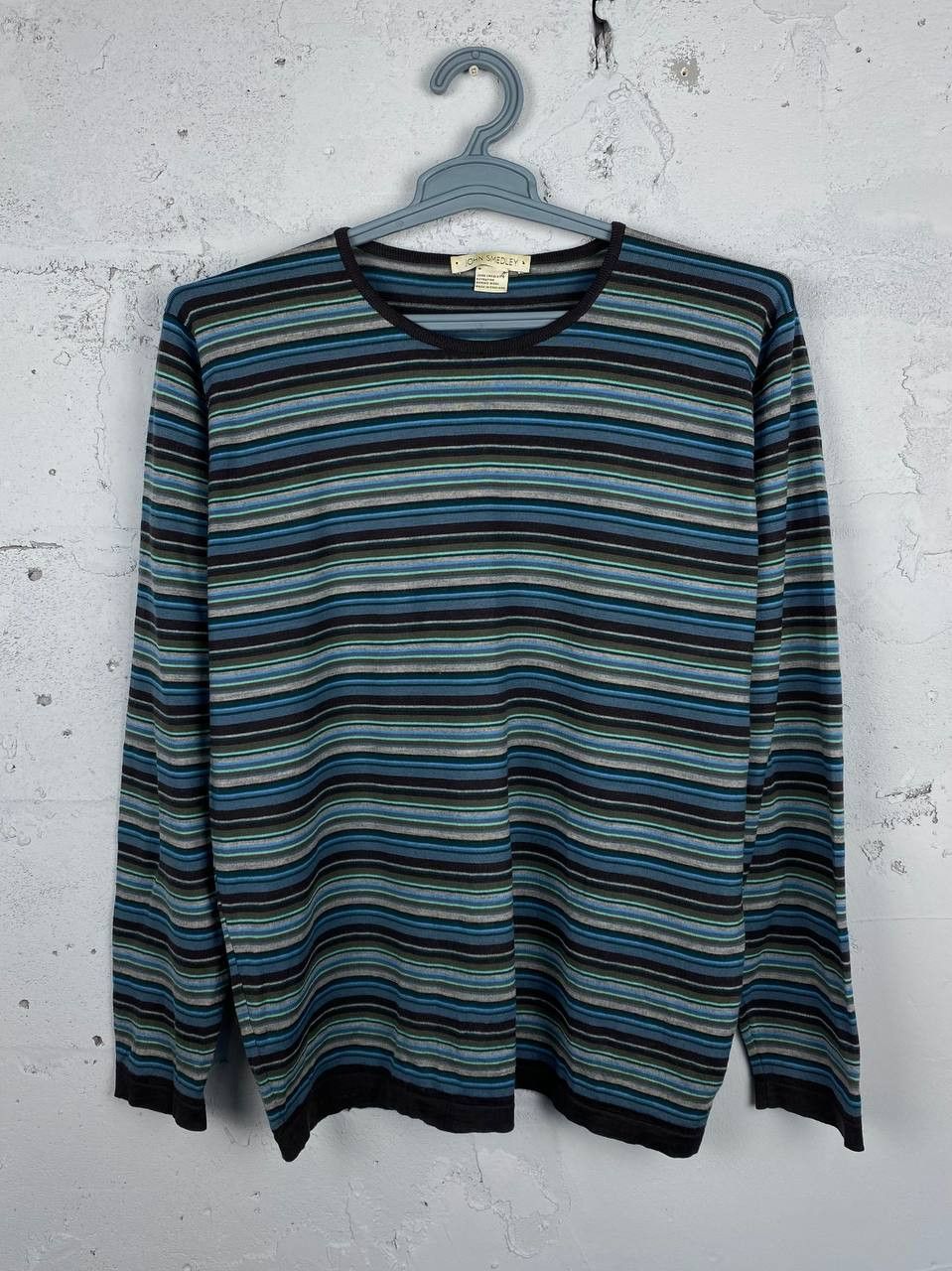 John Smedley John Smadley New Zealand Merino Wool Knit Striped Sweater Size US M / EU 48-50 / 2 - 2 Thumbnail