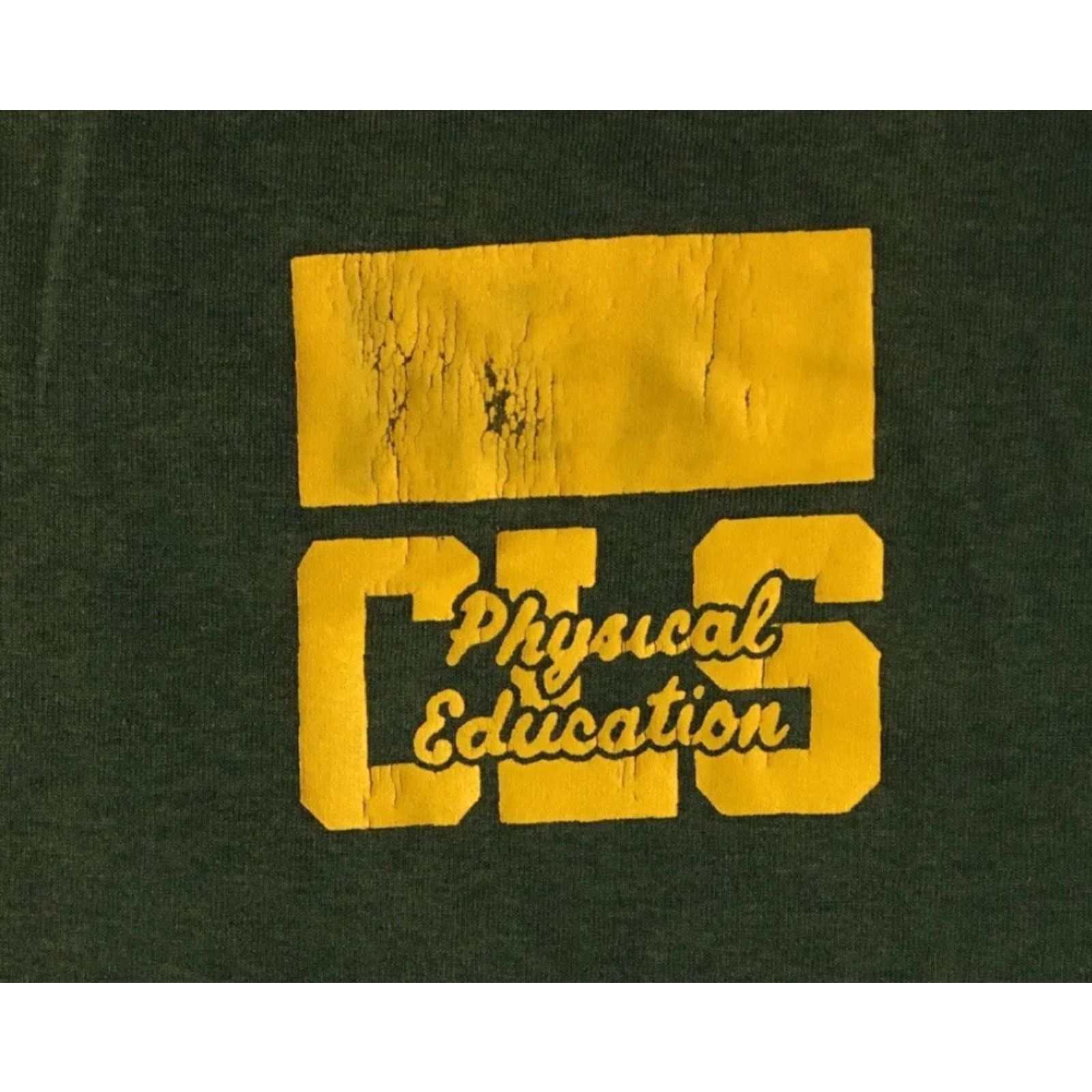 Vintage Vtg 70s 80s Christ Lutheran School Physical Education Shirt L XL USA Track & Field Baseball Basketball Football Gym Reversible Mens Green/Yellow Shirt Size US L / EU 52-54 / 3 - 4 Thumbnail