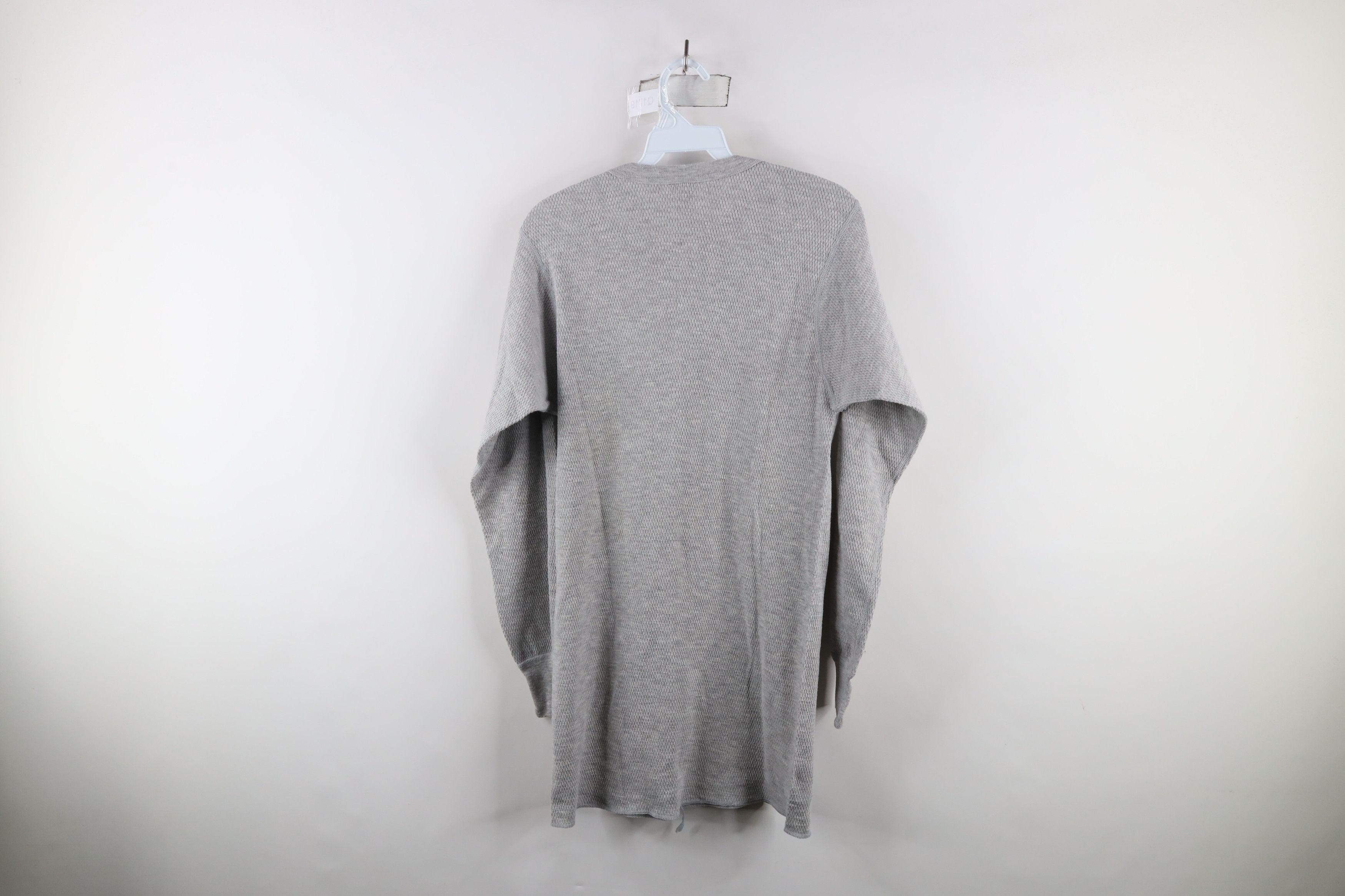 Vintage Vintage 70s Streetwear Waffle Knit Long Sleeve T-Shirt USA Size US XL / EU 56 / 4 - 10 Thumbnail