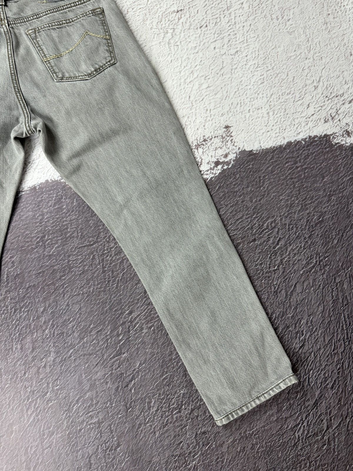 Jacob Cohen Jacob Cohen grey luxury denim handmade Japanese fabric jeans Size US 31 - 19 Thumbnail
