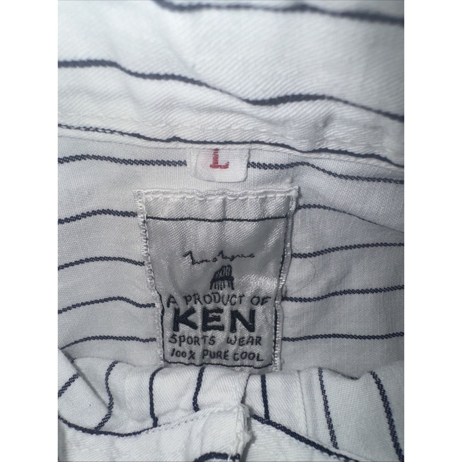 Vintage A Product of Ken Vertical Stripe Double Pocket Button Up L Size US L / EU 52-54 / 3 - 4 Thumbnail