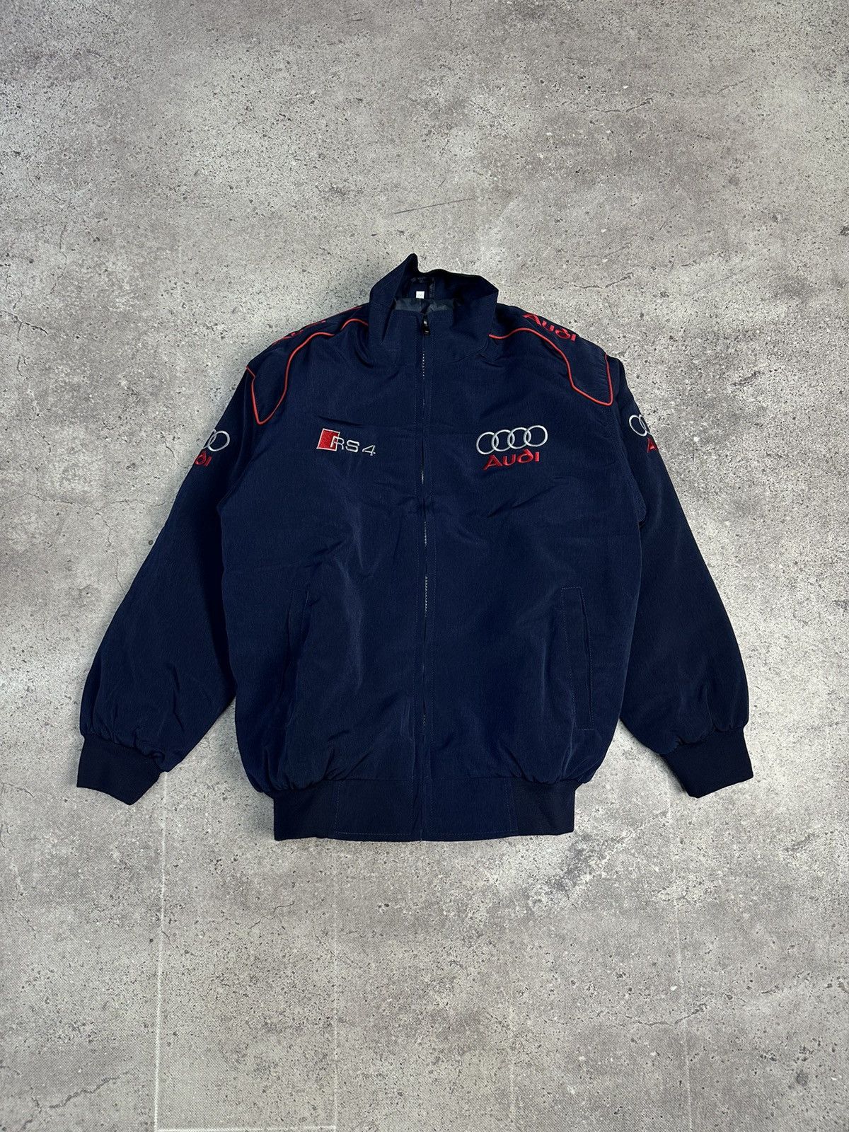 Audi × Vintage Vintage Audi RS 4 Racing Jacket Motorsport Black Big Logo Size US XS / EU 42 / 0 - 2 Thumbnail