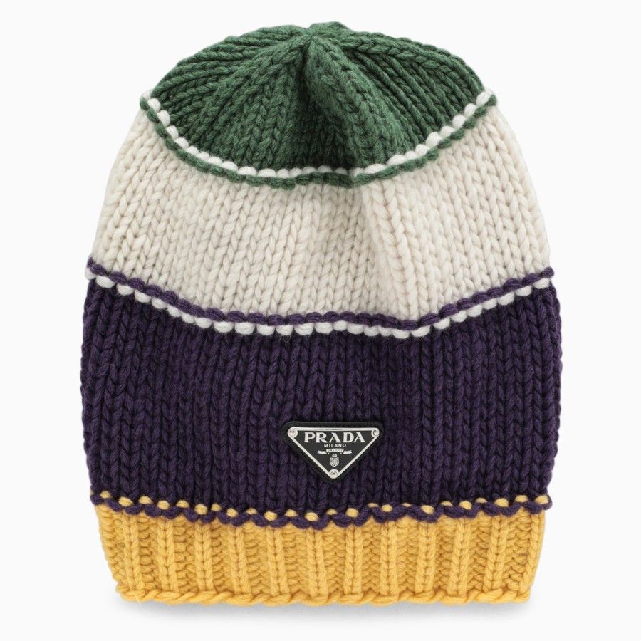 image of Prada O1D2Blof01223 Hat In Green, Women's