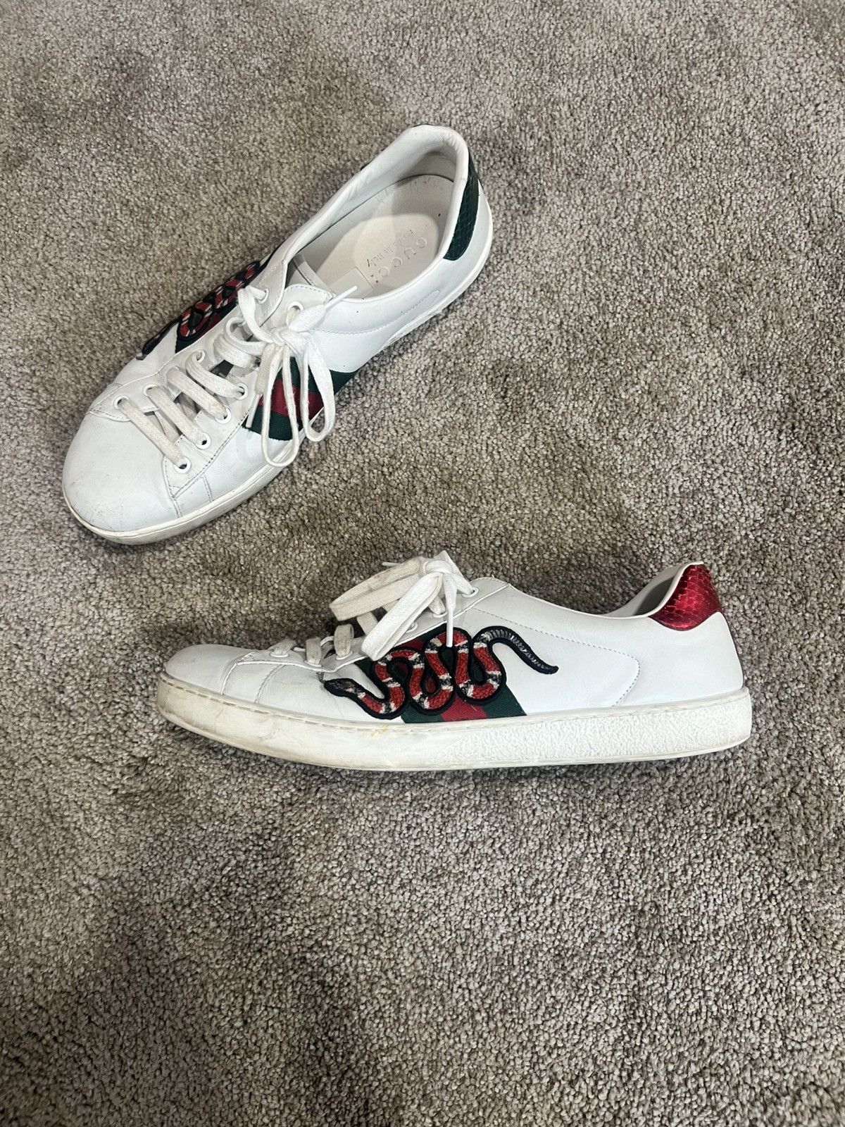 Gucci GUCCI ACE - Snake Mens size 12 Size US 12 / EU 45 - 2 Thumbnail