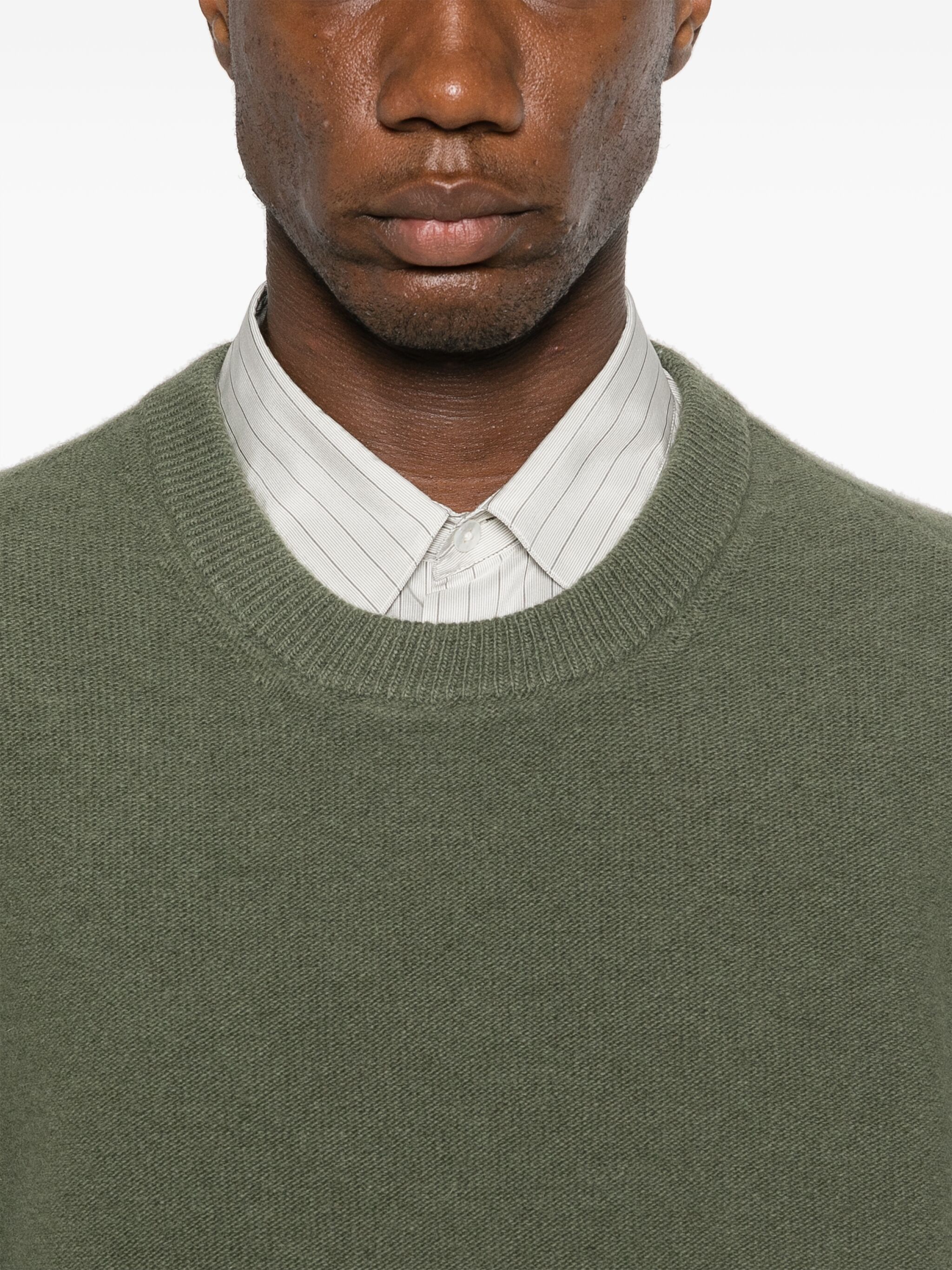 Lemaire o1s22i1n1024 Crewneck Pullover Sweater in Green Size US M / EU 48-50 / 2 - 5 Thumbnail
