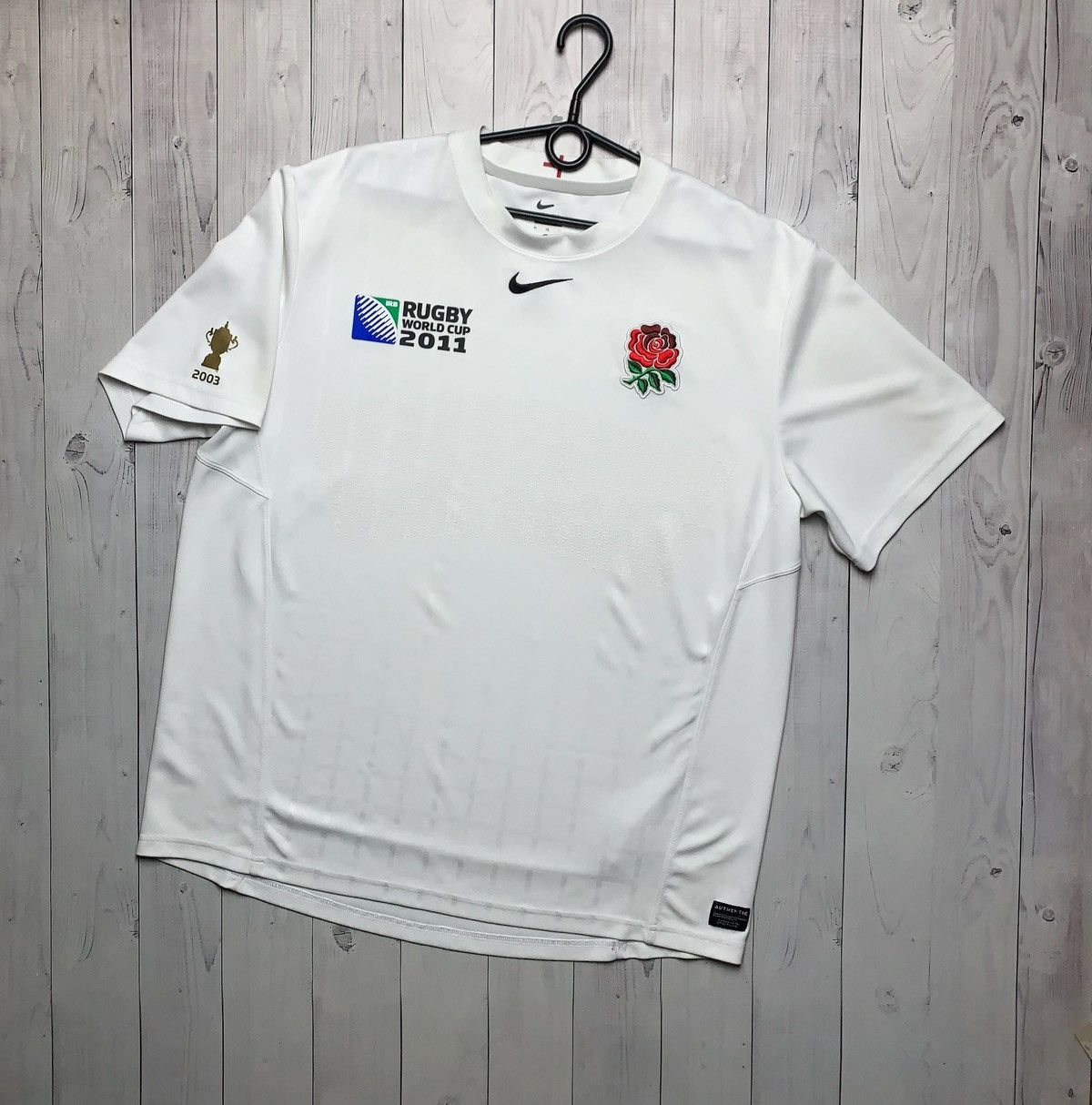 Nike × Vintage Vintage Nike England rugby jersey size XL logo shirt Size US XL / EU 56 / 4 - 1 Thumbnail