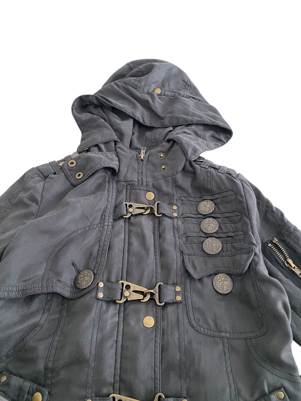 Hysteric Glamour × Japanese Brand × Le Grande Bleu (L.G.B.) 🇯🇵 SWORDFISH PUNK JACKET MULTIPOCKET DESIGN L.G.B HOODIE Size US M / EU 48-50 / 2 - 8 Thumbnail