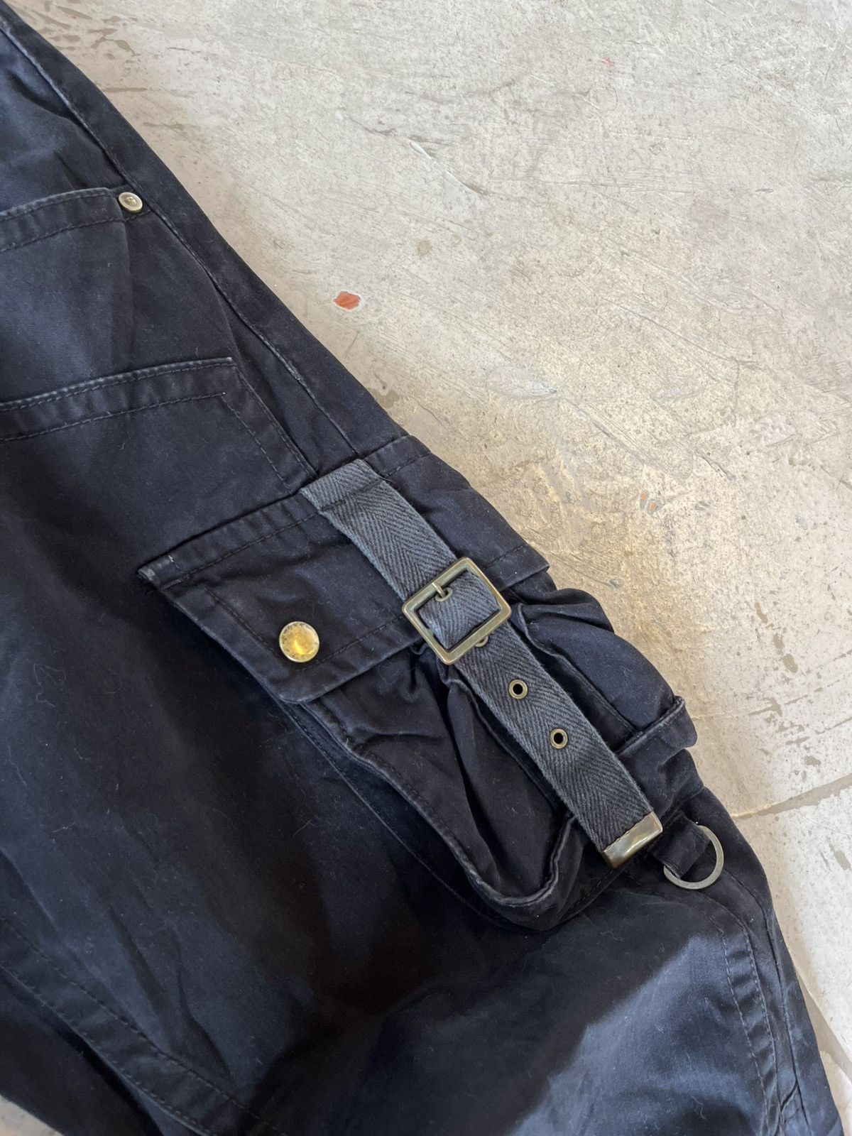 Tete Homme Tete Homme black cargo flare leg pants style LGB Size US 32 / EU 48 - 9 Thumbnail
