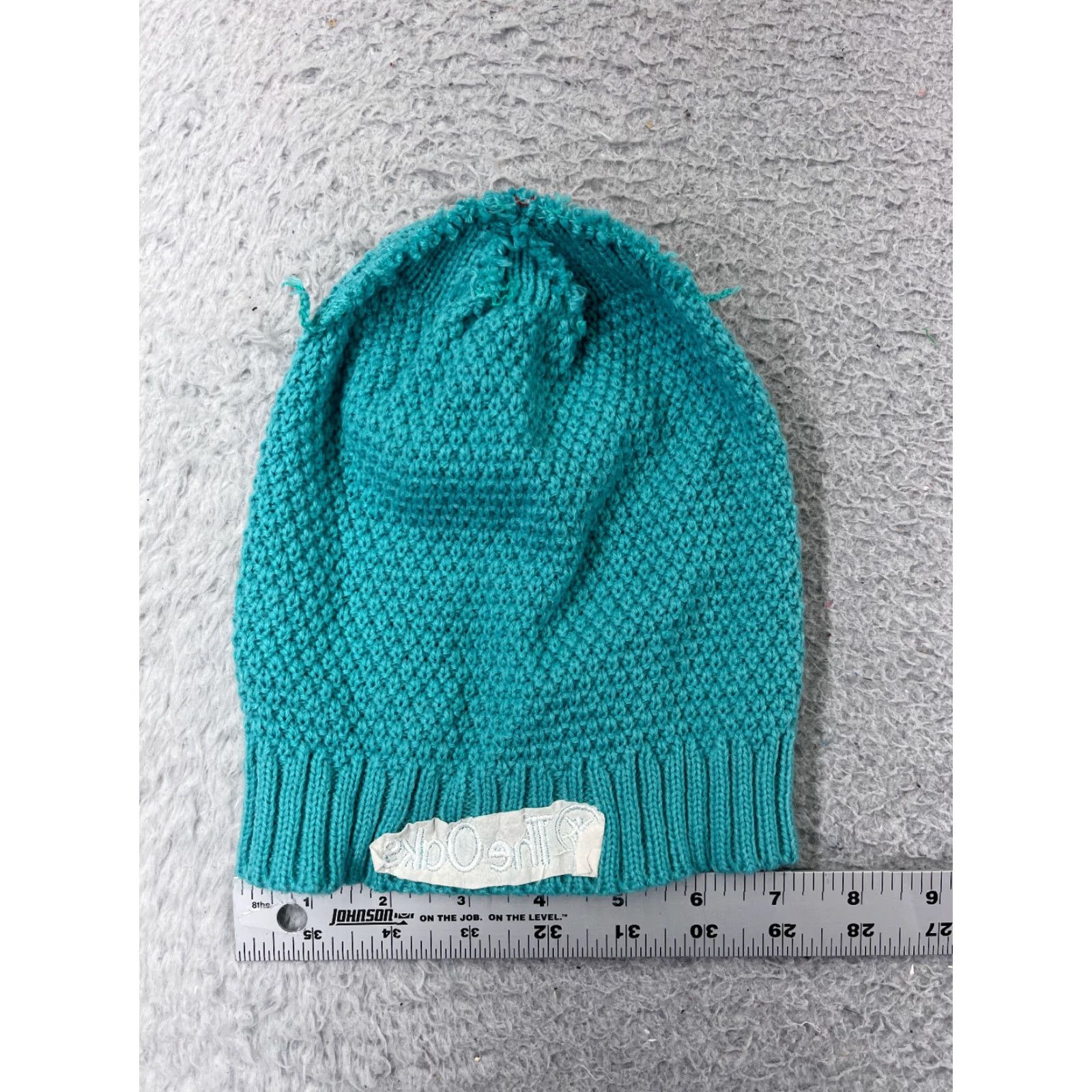 Vintage The Oaks Beanie Hat Adult One Size Turquoise Blue Knit Embroidered Acrylic Ski Beanie Unisex Mens Womens Boys Girls Fashion Ski Theme Vintage: No Size ONE SIZE - 4 Thumbnail