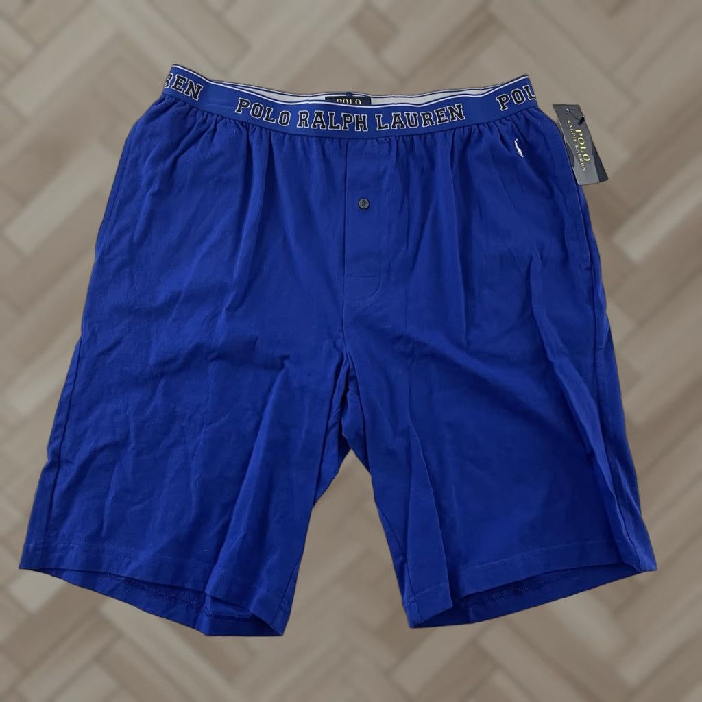 Polo Ralph Lauren Polo Ralph Lauren Boxer Lounge Shorts Men's Large Solid Blue Size US L / EU 52-54 / 3 - 1 Thumbnail