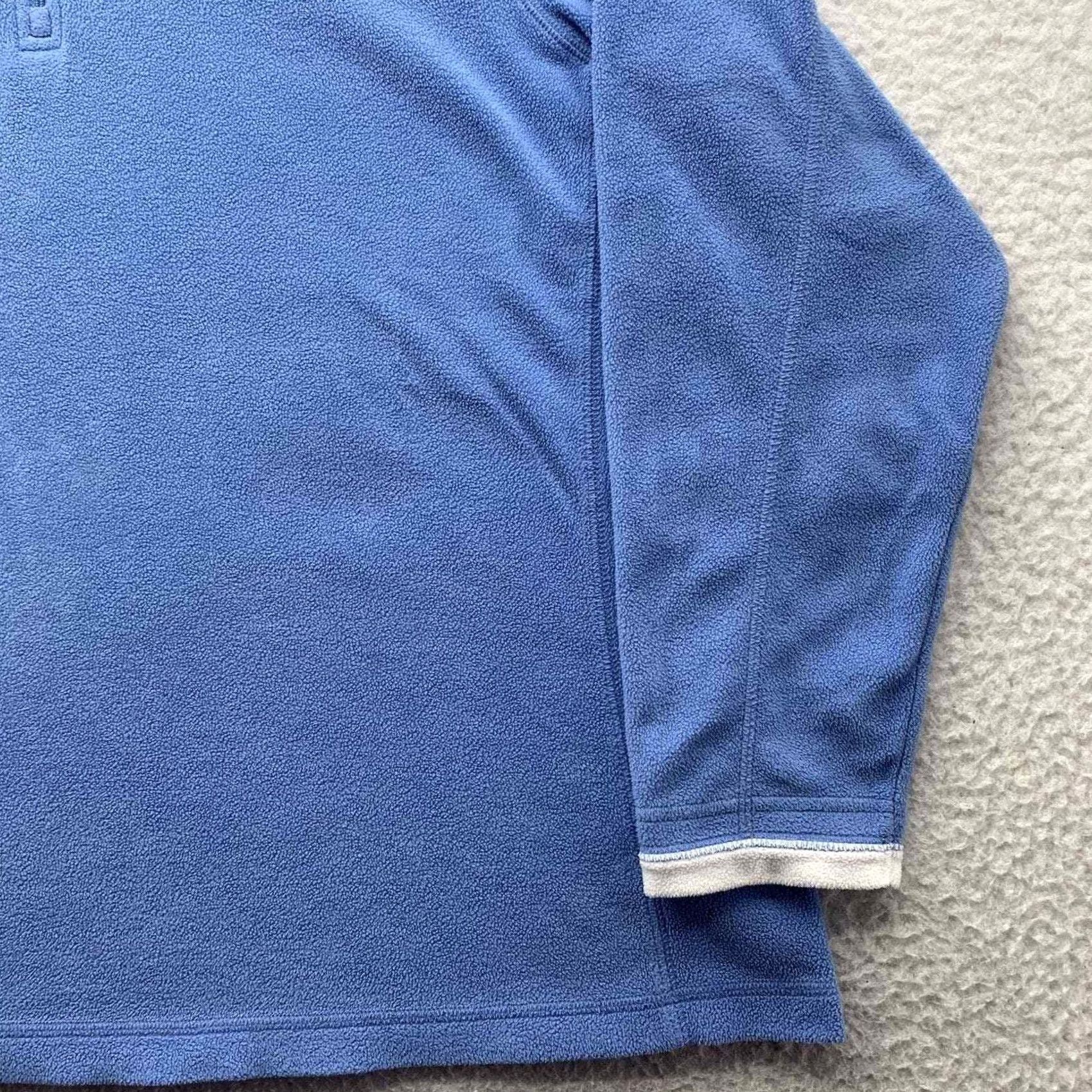 Vintage Columbia Fleece Jacket Womens XL Blue 1/4 Zip Lightweight Hiking Outdoors Size XL / US 12-14 / IT 48-50 - 2 Thumbnail