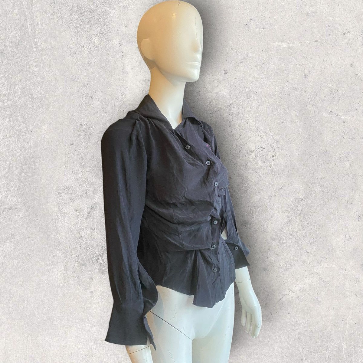 Vivienne Westwood Gold Label Pan Embroidered Silk Drunken Shirt Size M / US 6-8 / IT 42-44 - 3 Thumbnail