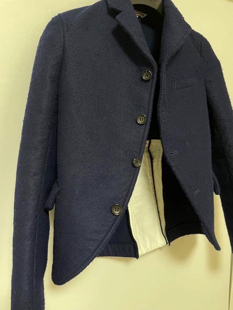 Comme des Garcons Dark blue wool jacket coat