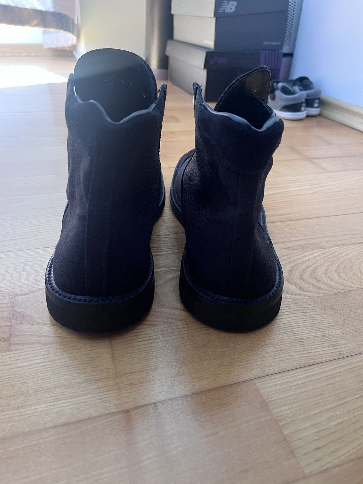 Jil Sander Jil Sander Black Suede and Canvas Boots Size US 9 / EU 42 - 6 Thumbnail