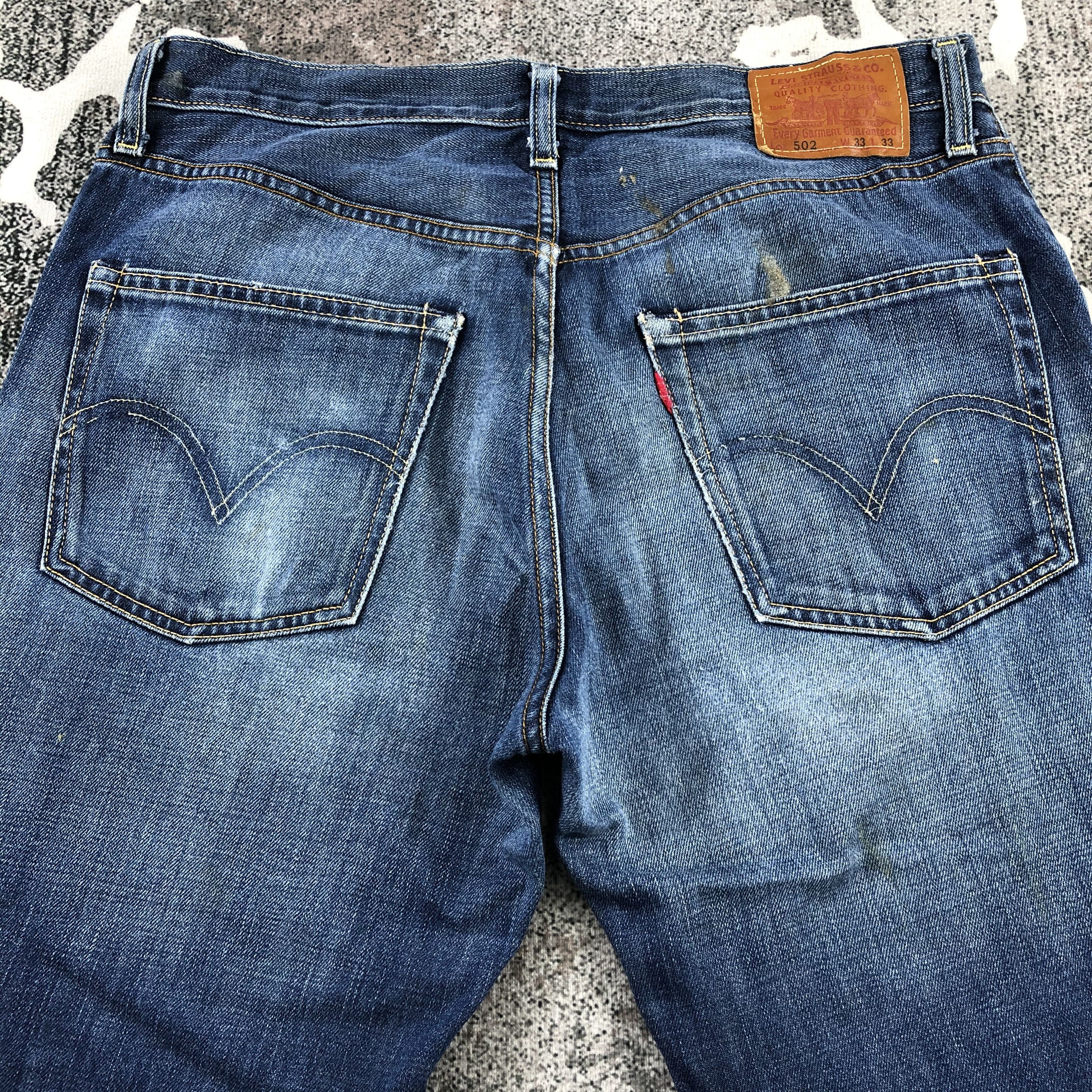 Levi's Vintage Levi's 502 Jeans Faded Blue Denim KJ925 Size US 33 - 4 Thumbnail