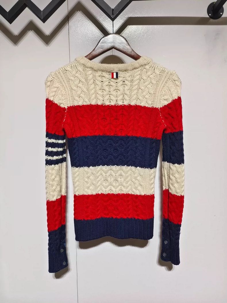 Thom Browne Thom Browne Knitted sweater in patchwork Size XS / US 0-2 / IT 36-38 - 2 Thumbnail