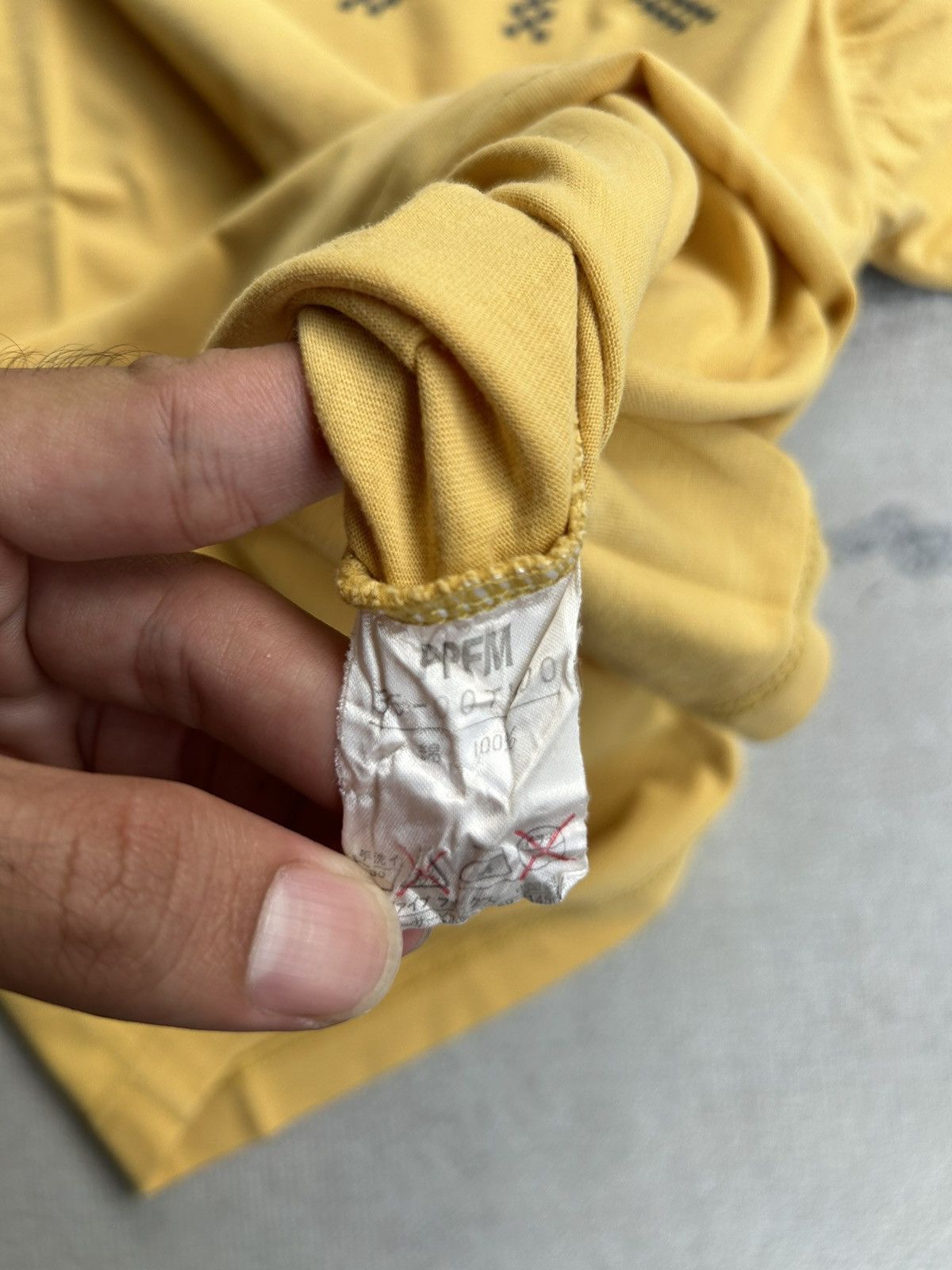 PPFM 2000s PPFM Yellow Tshirt Size US M / EU 48-50 / 2 - 5 Thumbnail