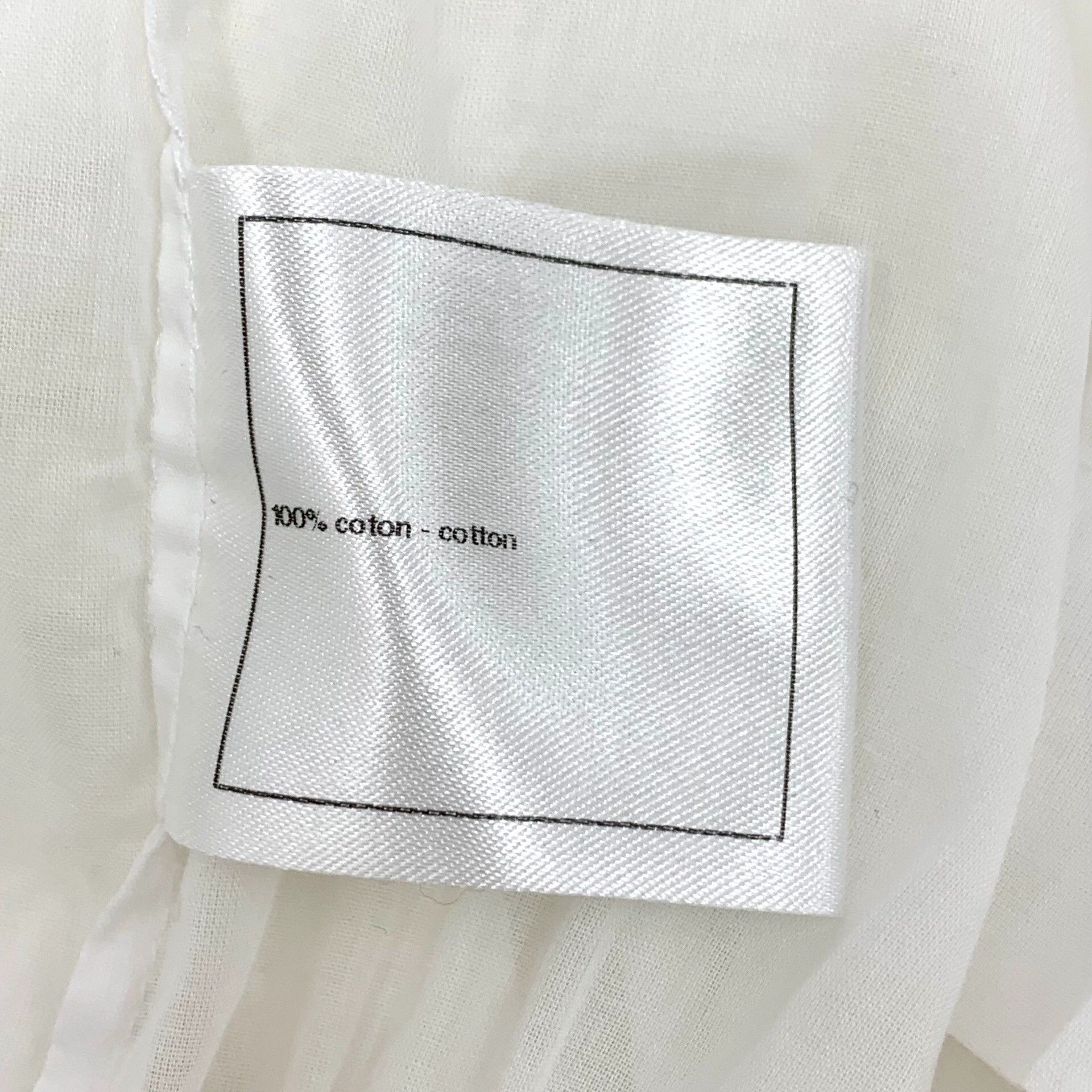 Chanel KW0770 Chanel White Lace-up Fitted Short-Sleeve Shirt Size XXS / US 00 / IT 34 - 6 Thumbnail