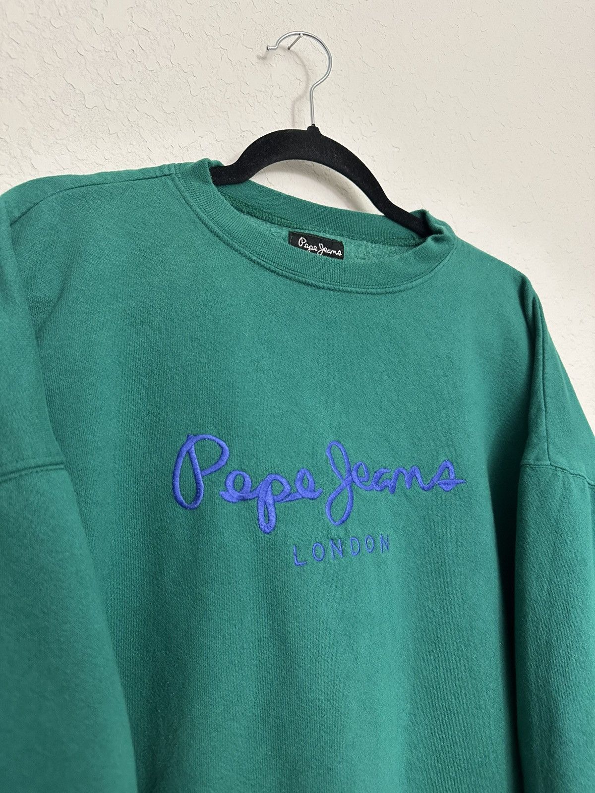 Pepe Jeans × Vintage Vintage 90s Pepe Jeans London Teal & Purple Embroidered Size US M / EU 48-50 / 2 - 2 Thumbnail