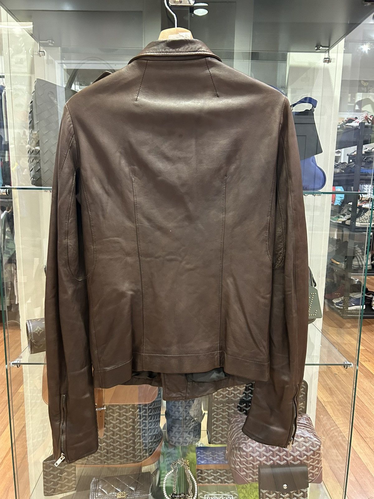Rick Owens Rick Owens Stooges Brown Leather Jacket Size US XS / EU 42 / 0 - 2 Thumbnail