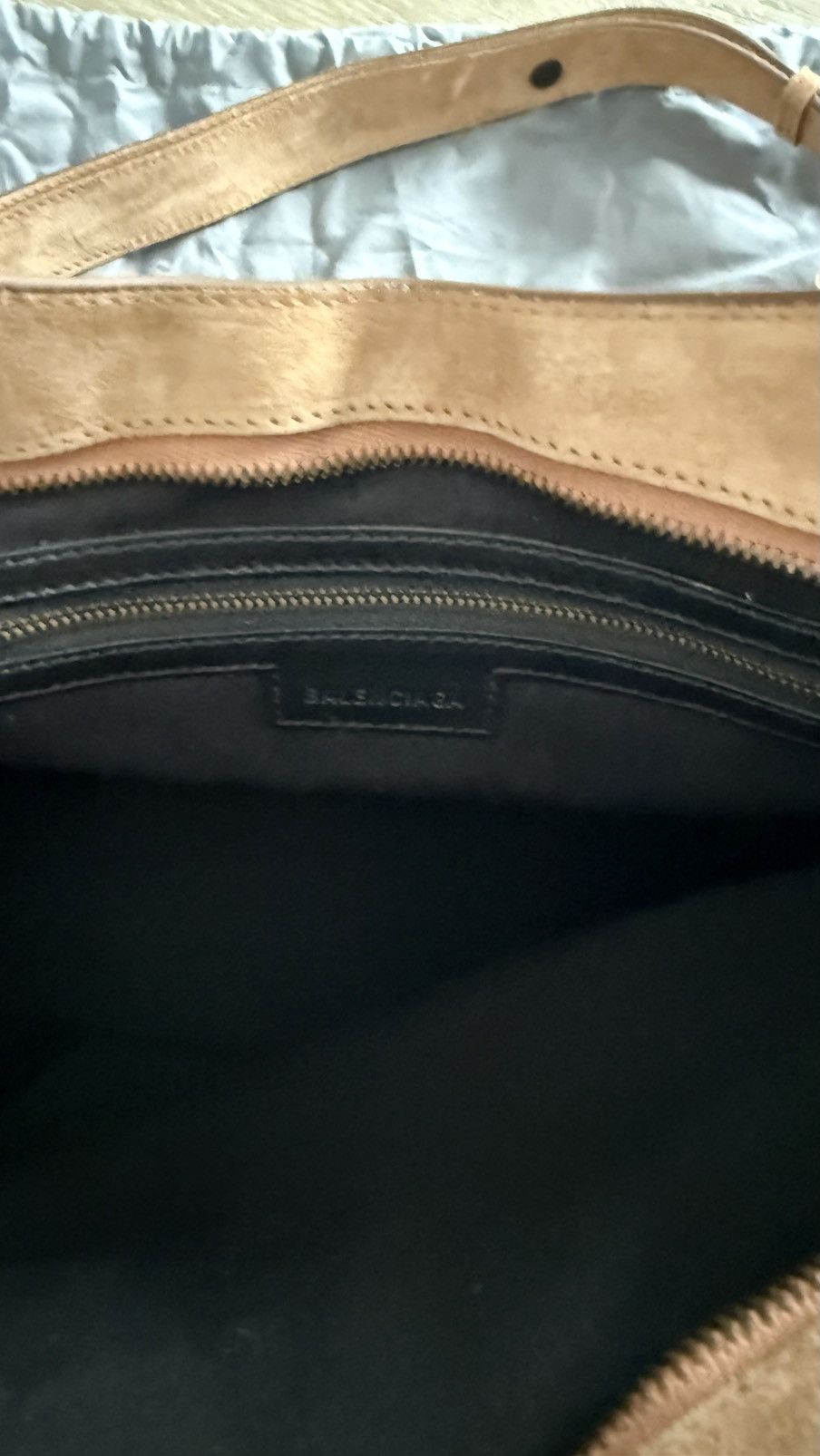 Balenciaga Le City Medium in Camel Suede Size ONE SIZE - 7 Thumbnail