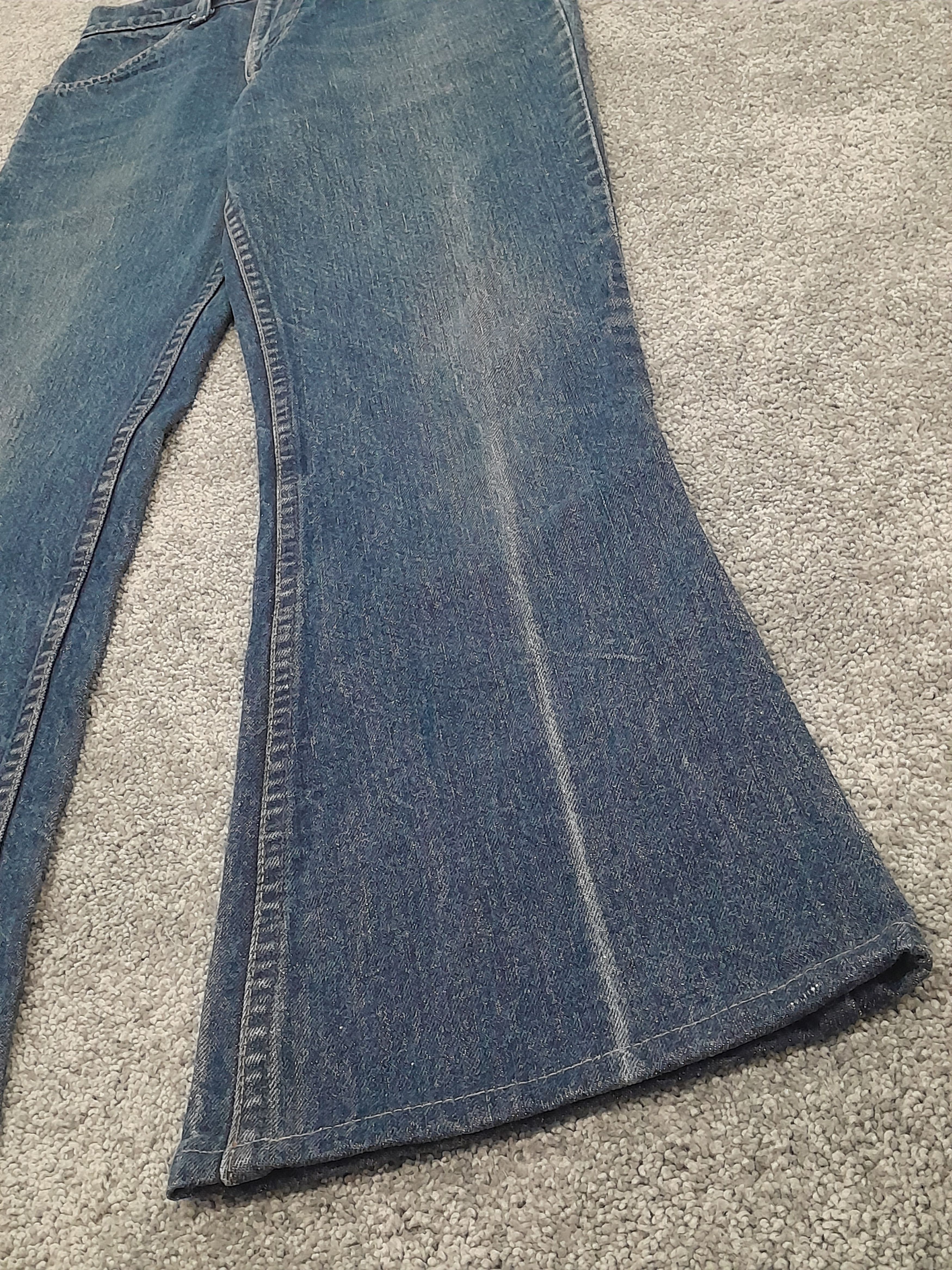 Levi's Levis 646 Bell Bottom Flare Bootcut Orange Tab TALON Jeans Size US 28 / EU 44 - 3 Thumbnail