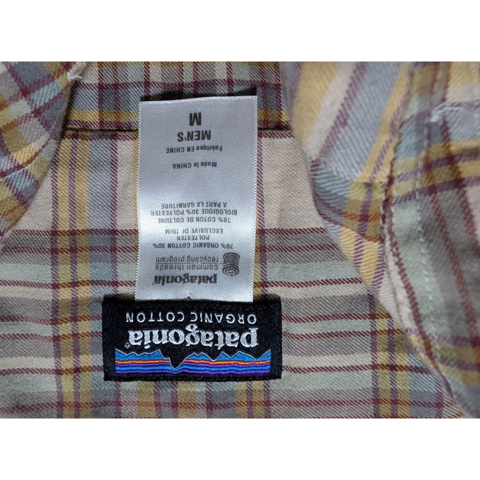 Patagonia Patagonia Shirt Mens M Lightweight Fjord Flannel Button-Up Long Sleeve Plaid Gray Cotton Casual Outdoor Classic Nature Outdoor Size US M / EU 48-50 / 2 - 3 Thumbnail