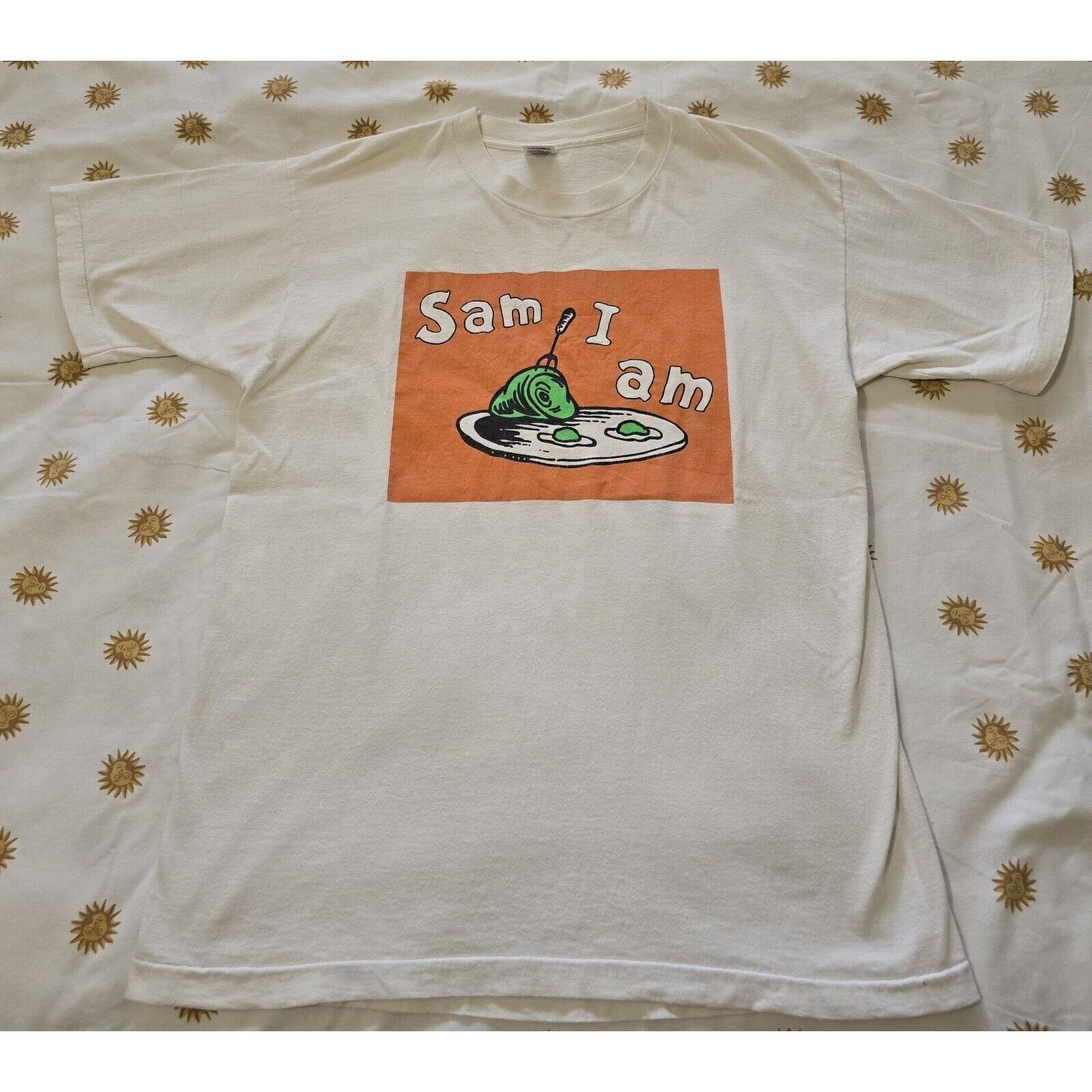 Fruit Of The Loom Vintage Sam i am single stitch Shirt Size US L / EU 52-54 / 3 - 1 Thumbnail