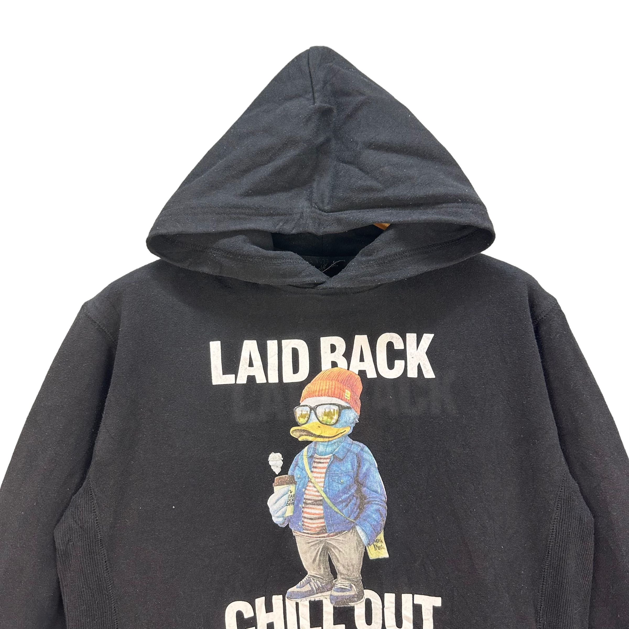 Japanese Brand B ONE SOUL DUCK DUDE GRAPHIC HOODIES #8420-008 Size US L / EU 52-54 / 3 - 2 Thumbnail