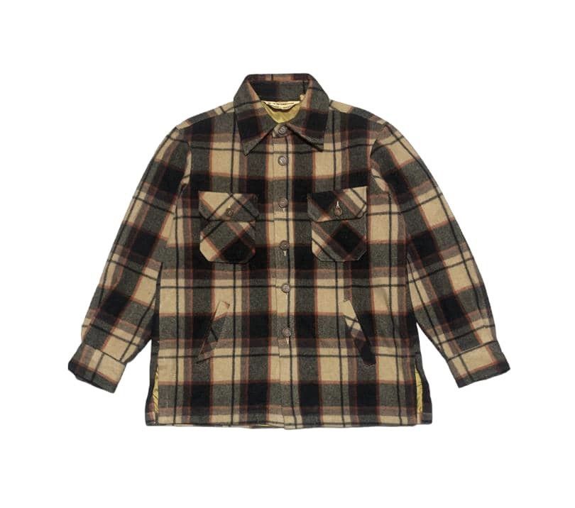 image of Vintage Mcgregor Wool Flannel Shirt Jacket Hype Color in Brown, Men's (Size XL)