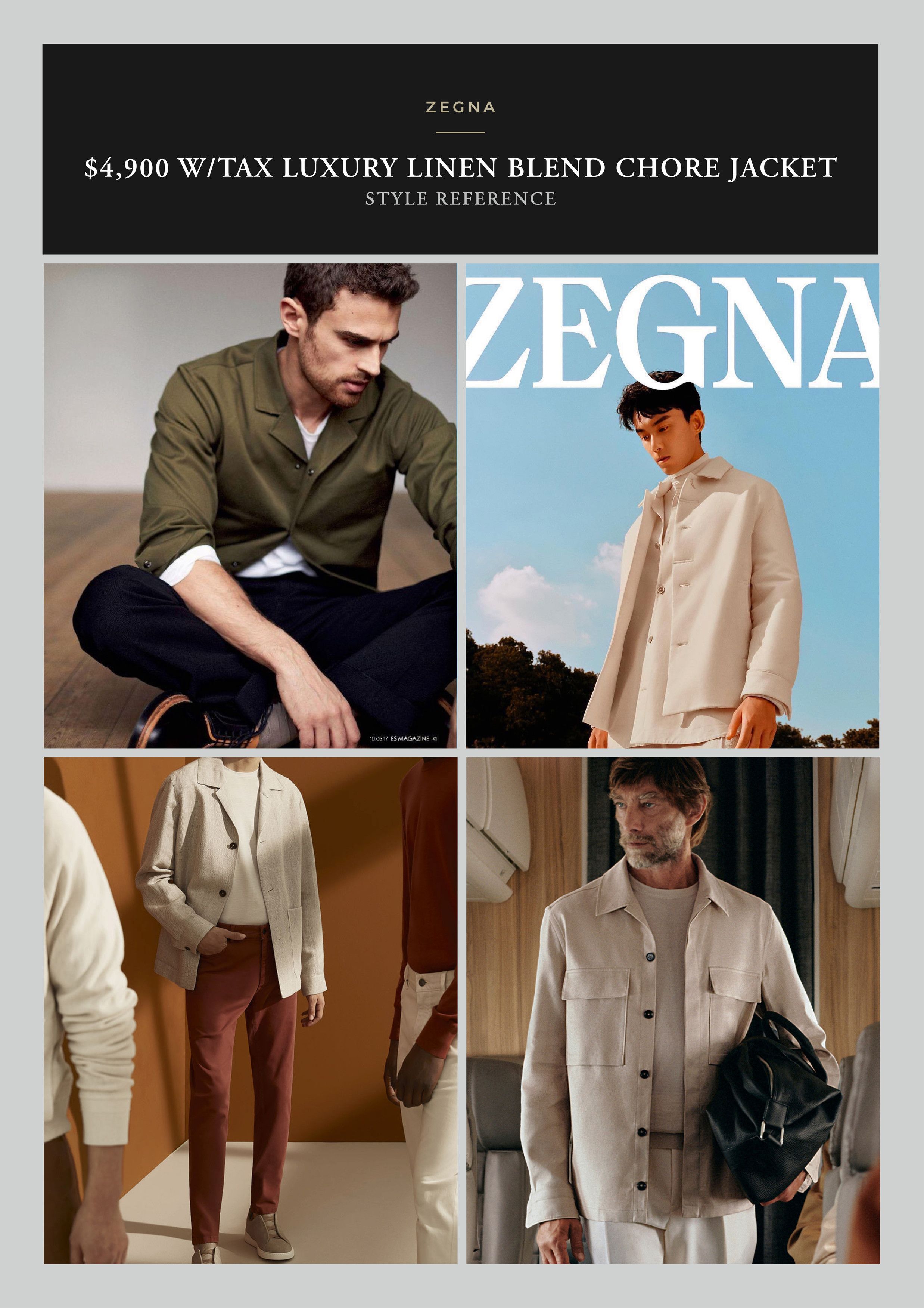 Ermenegildo Zegna Best Dressed $4,900 w/tax Rare ZEGNA Elevated Chore Jacket Size US L / EU 52-54 / 3 - 10 Thumbnail