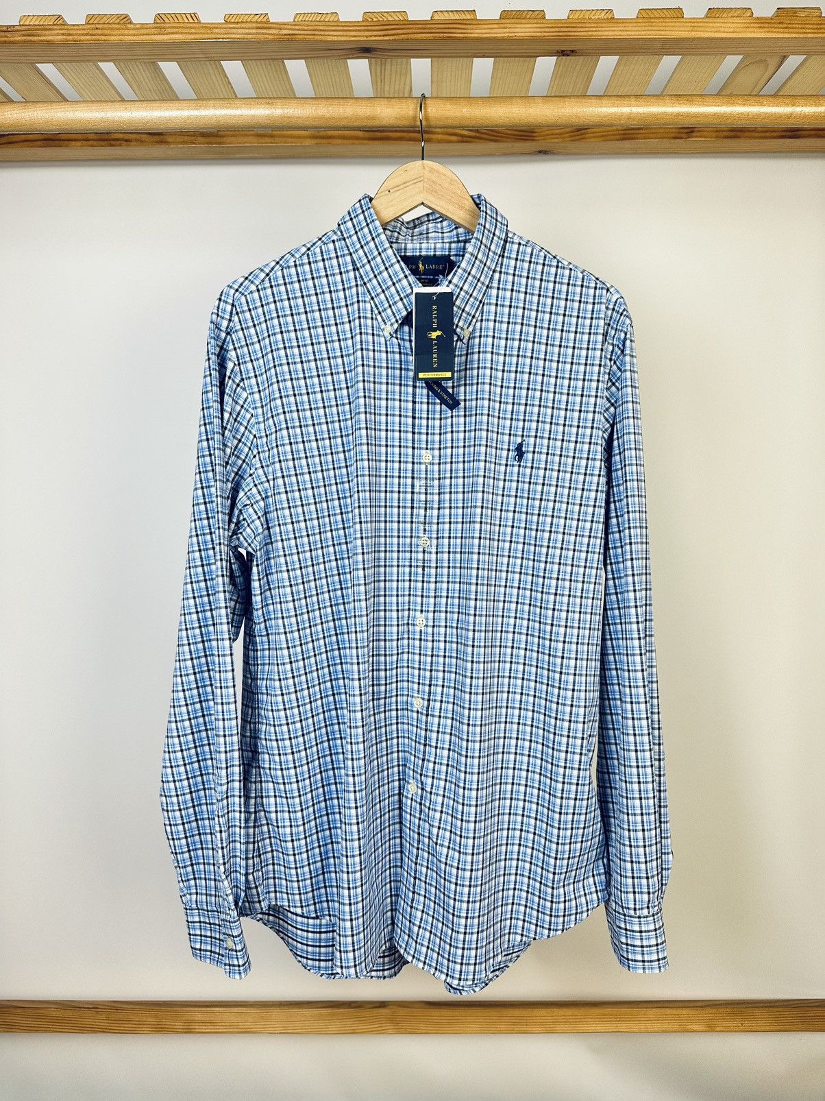 Polo Ralph Lauren New POLO RALPH LAUREN Button Up Shirt Blue Striped Size US XL / EU 56 / 4 - 1 Thumbnail