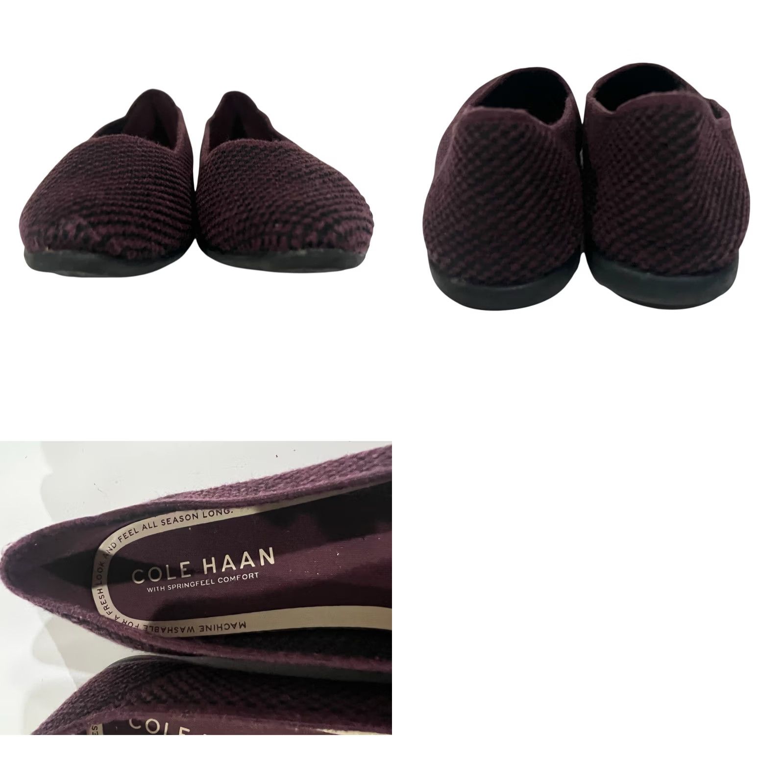Cole Haan VINTAGE Cole Haan Springfeel Stitchlite Skimmer Purple Sock Slip On Ballet Flats Sz 10 Women Flat Purple Sock Slip On Ballet Flats 10 Women Size US 10 / IT 40 - 8 Thumbnail