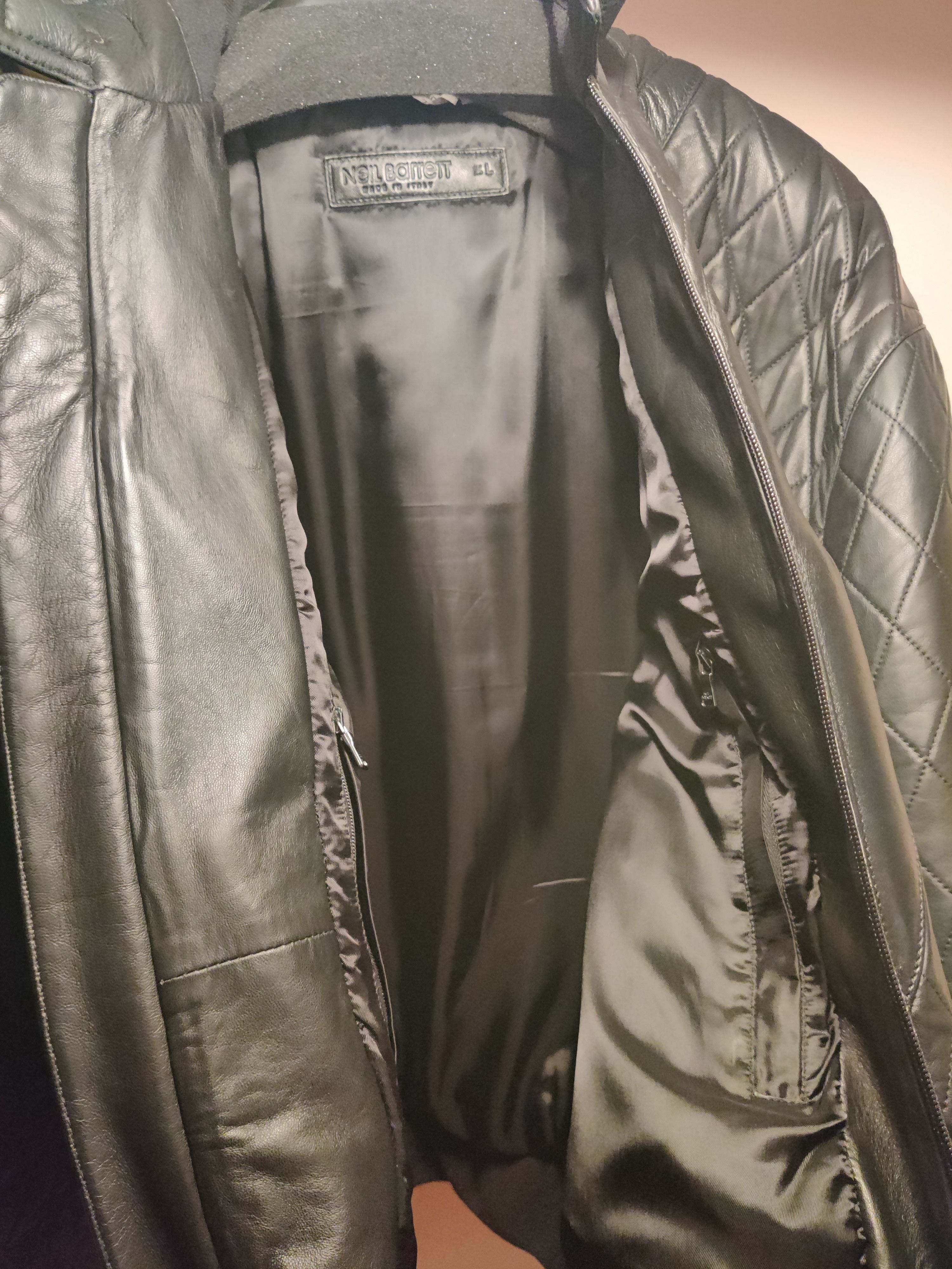 Neil Barrett Black Lightning Quilted Bomber Jacket, XL Size US L / EU 52-54 / 3 - 3 Thumbnail