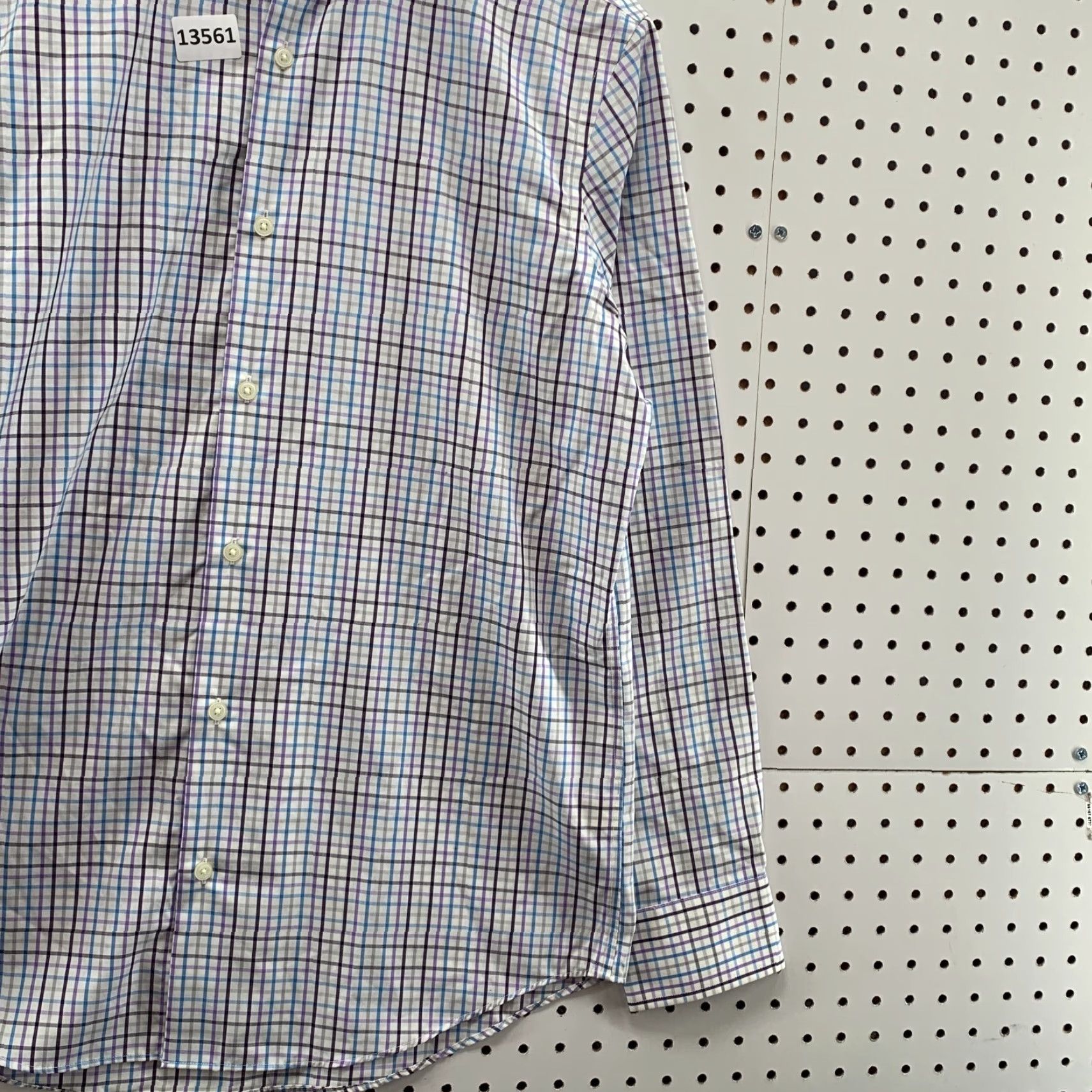 Banana Republic Banana Republic Classic Fit Bi-Colored Checker Medium Non Iron Long Sleeve Size US M / EU 48-50 / 2 - 4 Thumbnail