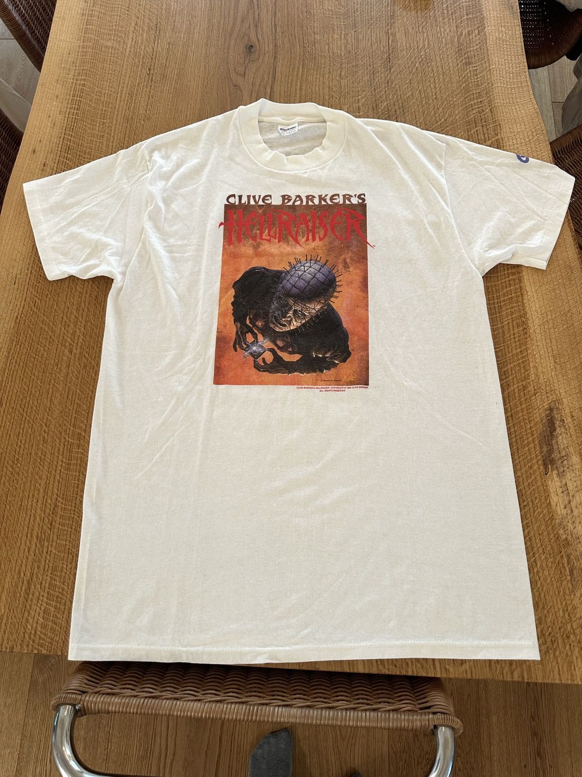 Band Tees × Vintage Vintage Clive Bakers Hellraiser Band Tees Size US XL / EU 56 / 4 - 1 Thumbnail