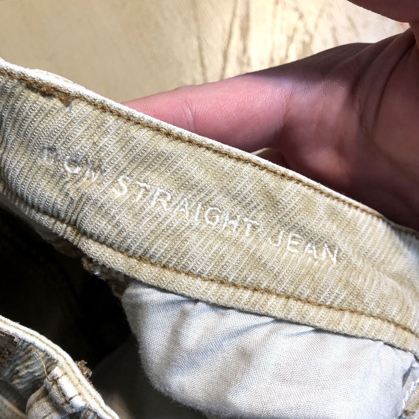 American Eagle Outfitters VINTAGE American Eagle Corduroy Pants Womens 00 Straight Jeans Tan 27.5 in Inseam 24 in Waist 00-27.5 5-Pocket Modern Retro Outdoor Womens Size 24" / US 00 / IT 34 - 5 Thumbnail
