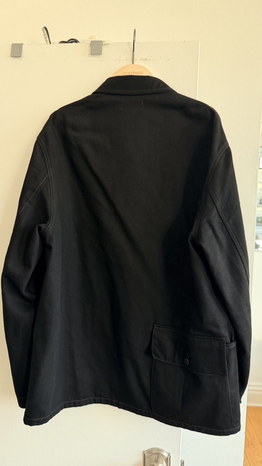 Lemaire Black Workwear Denim Jacket Size US M / EU 48-50 / 2 - 7 Thumbnail