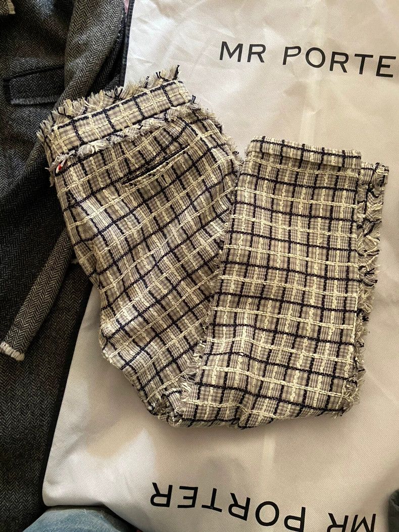 Thom Browne Thom Browne size2 Knit fringed trousers Size US 26 / EU 42 - 1 Thumbnail