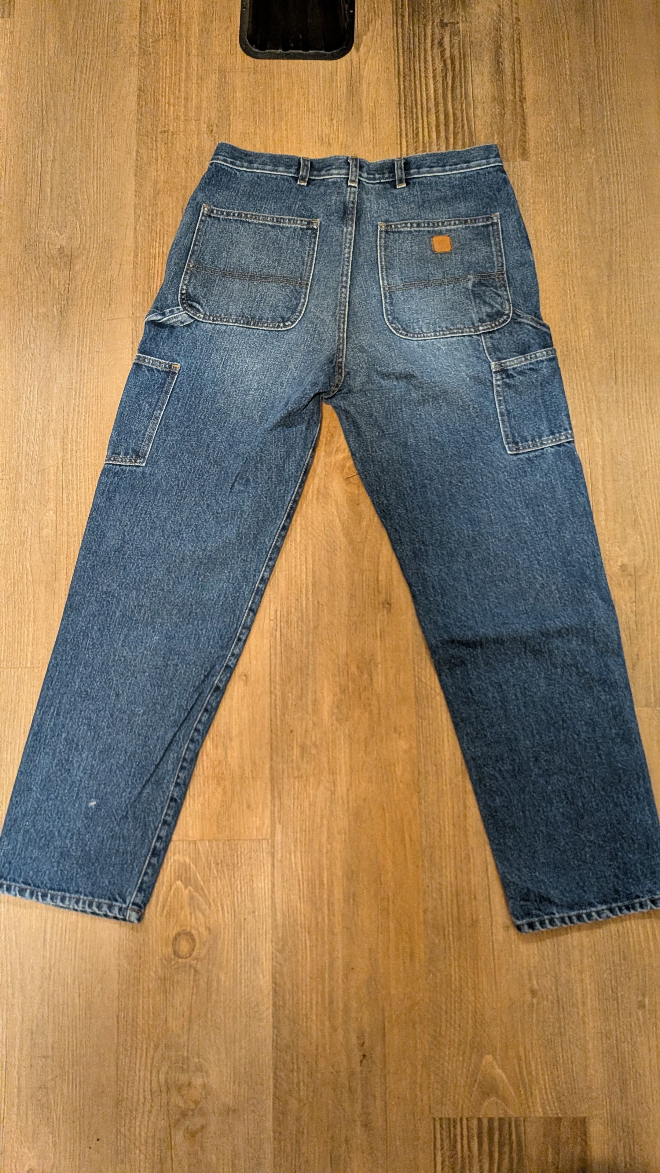 One of These Days One of These Days Vintage Faded Carpenter Jeans double knee Size US 32 / EU 48 - 4 Thumbnail