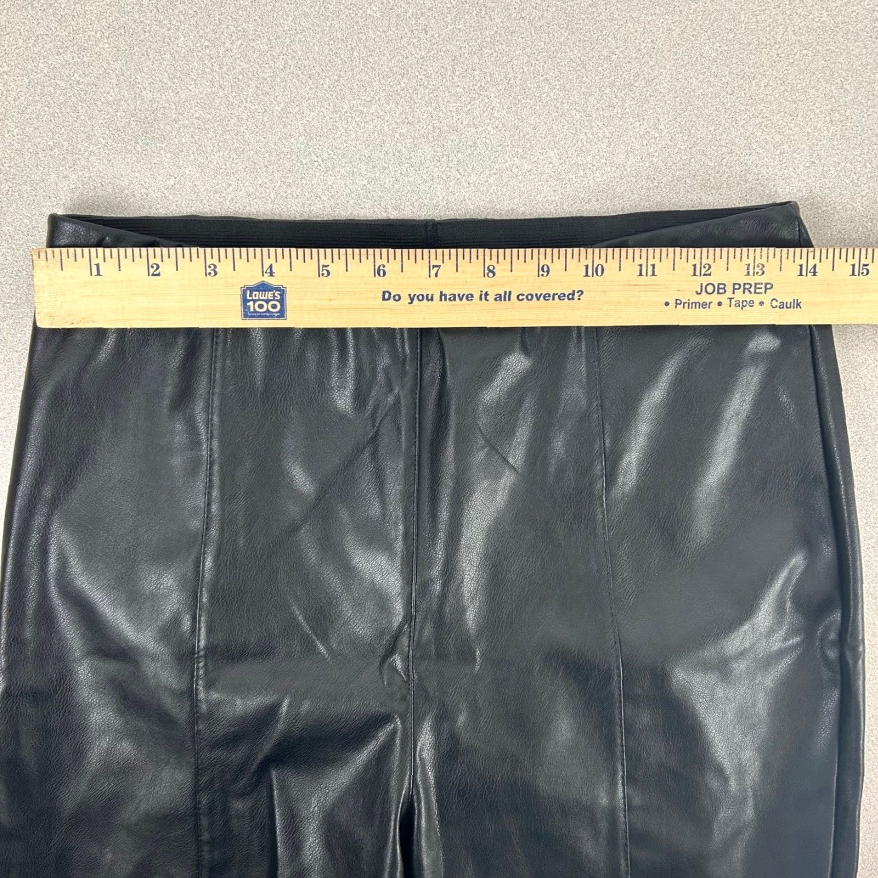 H&M H&M Faux Leather High Waisted Leggings Black Pants Women's Size 10 Size 32" / US 10 / IT 46 - 7 Thumbnail