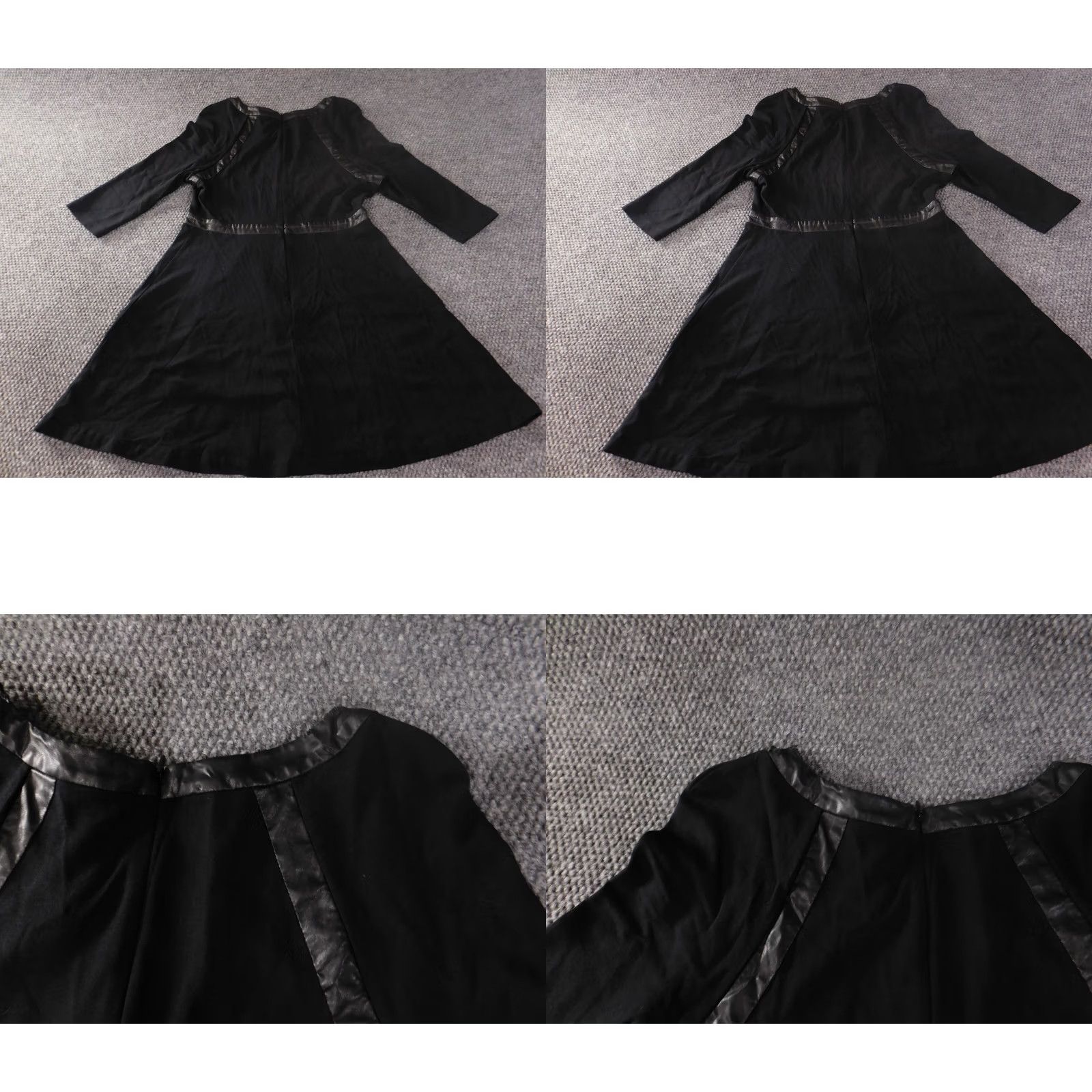 Cynthia Rowley Cynthia Rowley Dress Large black Womens A-line zip knee length lined stretch casual Size L / US 10 / IT 46 - 8 Thumbnail