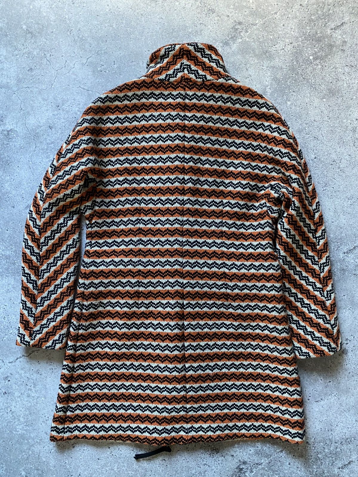 Marni 🦊 Marni Coat Wool Stripe Women Grey Fox Fur Luxury Rare Size M / US 6-8 / IT 42-44 - 15 Thumbnail
