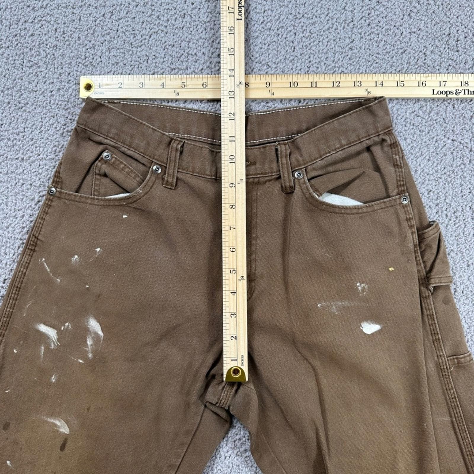 Dickies Dickies Carpenter Pants Mens 30x32 Brown Duck Canvas Paint Size US 30 / EU 46 - 4 Thumbnail