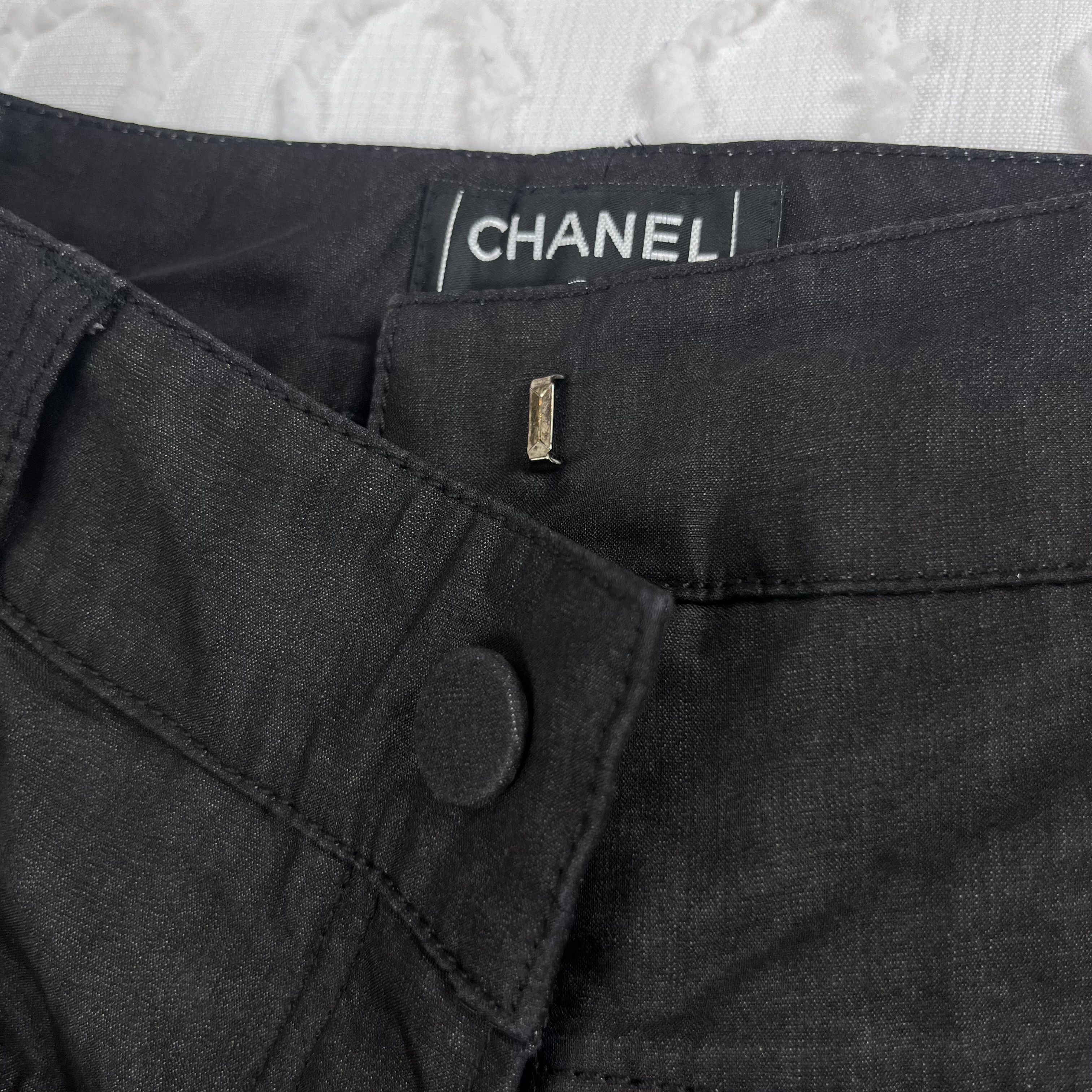 Chanel Chanel SS07 Runway Look 29 High-waisted Black Trousers Size 27" / US 4 / IT 40 - 7 Thumbnail