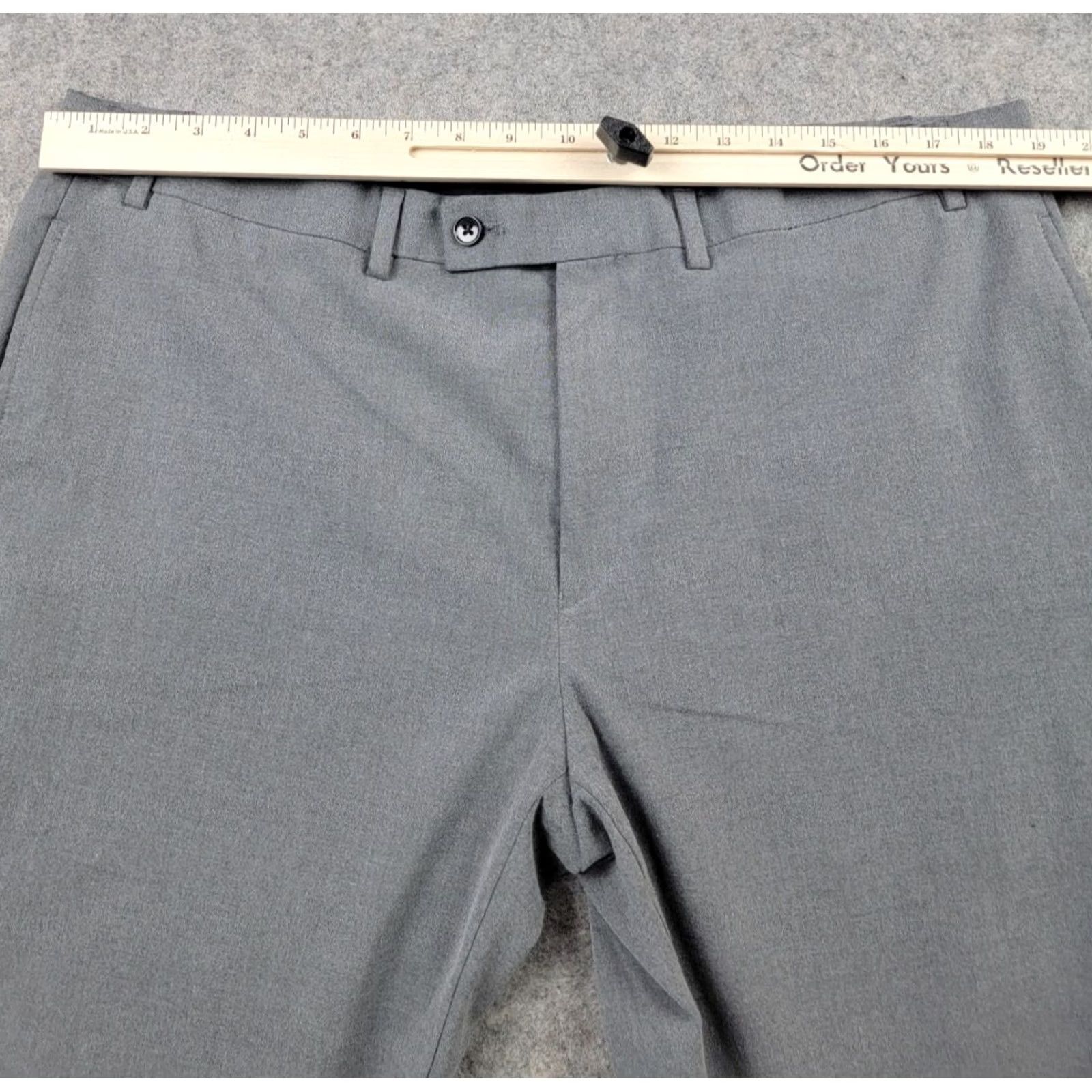 Ralph Lauren Lauren Ralph Lauren Dress Pants Mens 40x28 Gray Flat Front Straight Leg Dress Pants Mens Gray 40x28 City Preppy Wedding Mens Size US 40 / EU 56 - 5 Thumbnail