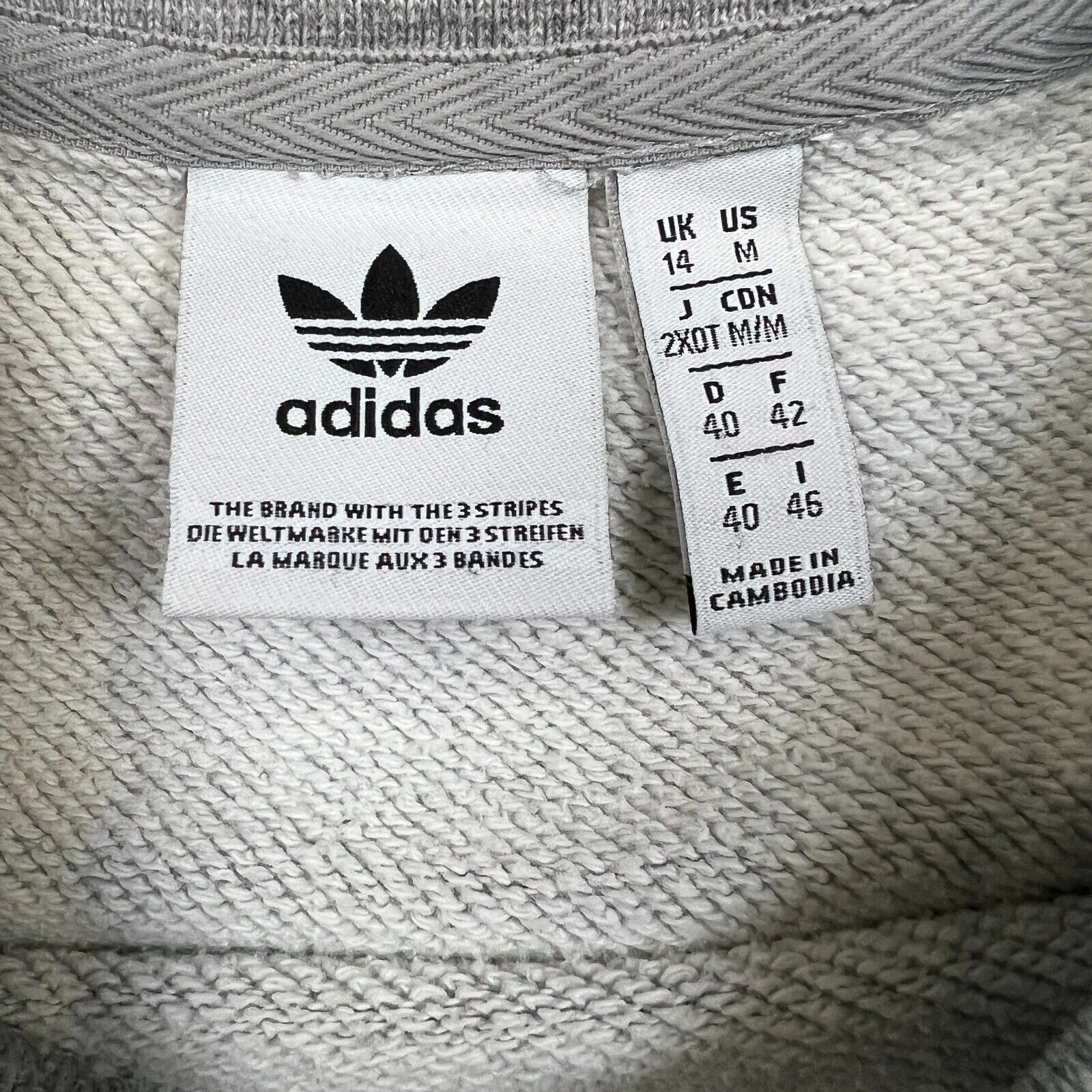 Adidas × Vintage Adidas Sweatshirt Medium Original Trefoil Spell Out Pullover Size US M / EU 48-50 / 2 - 7 Thumbnail