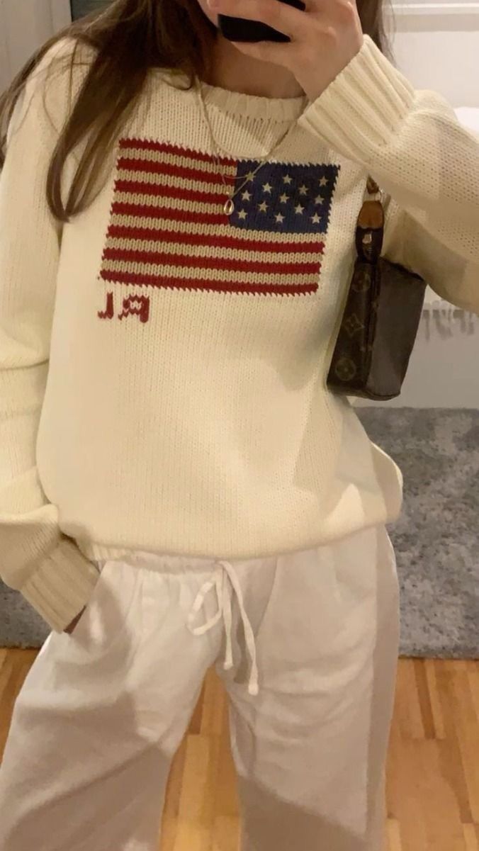 Polo Ralph Lauren Polo Ralph Lauren American Flag Knit Sweater Size M / US 6-8 / IT 42-44 - 1 Thumbnail