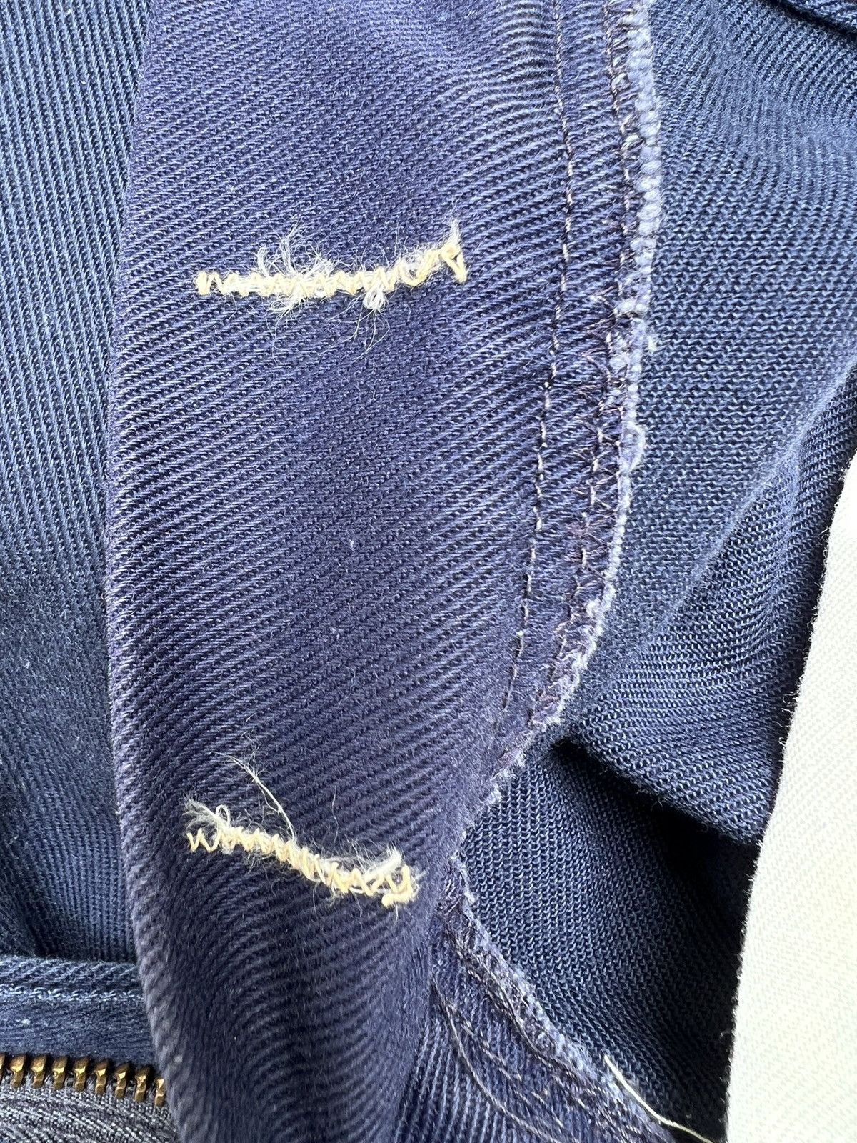 Vintage Vintage 60s Wrangler Navy Blue Flare Pant Size US 31 - 24 Thumbnail